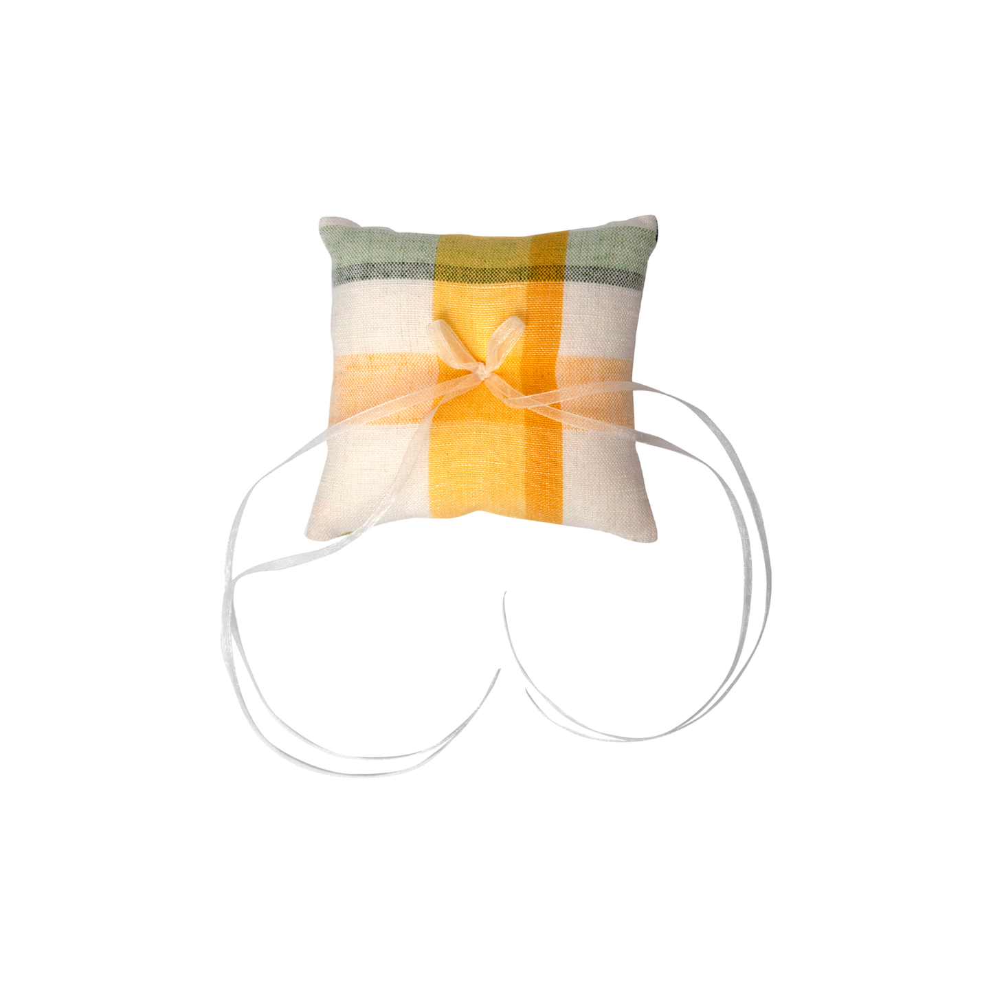 Plaid Ring Pillow