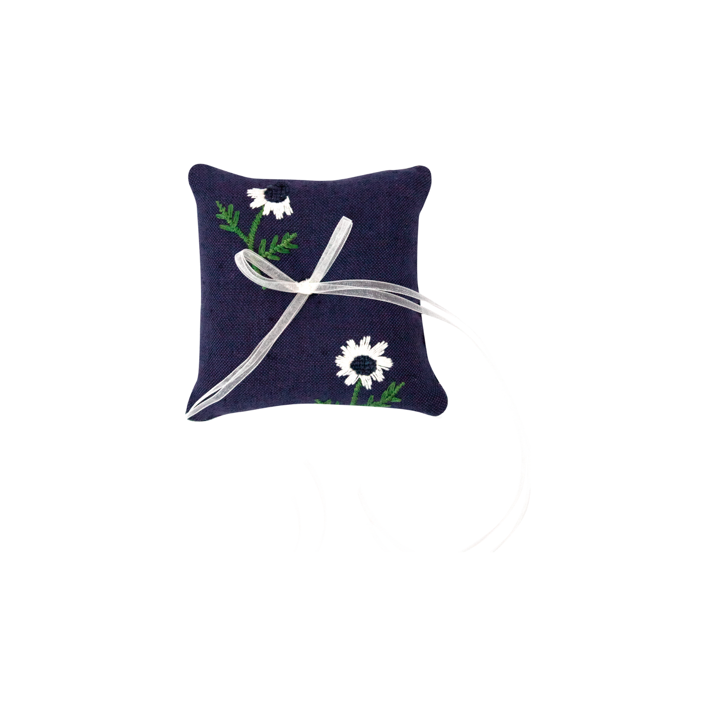 Manzanilla Navy Ring Pillow
