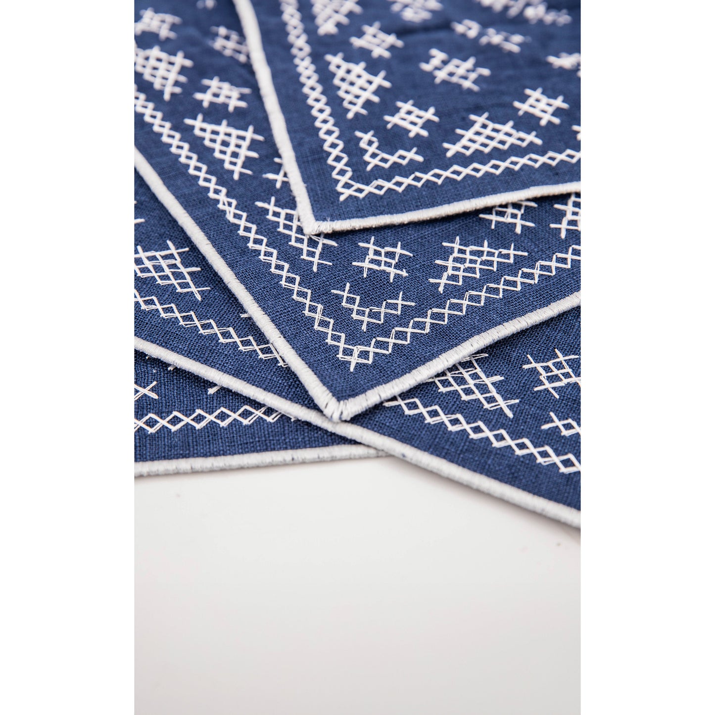 Pedralbes Placemats in Navy – Set of 4