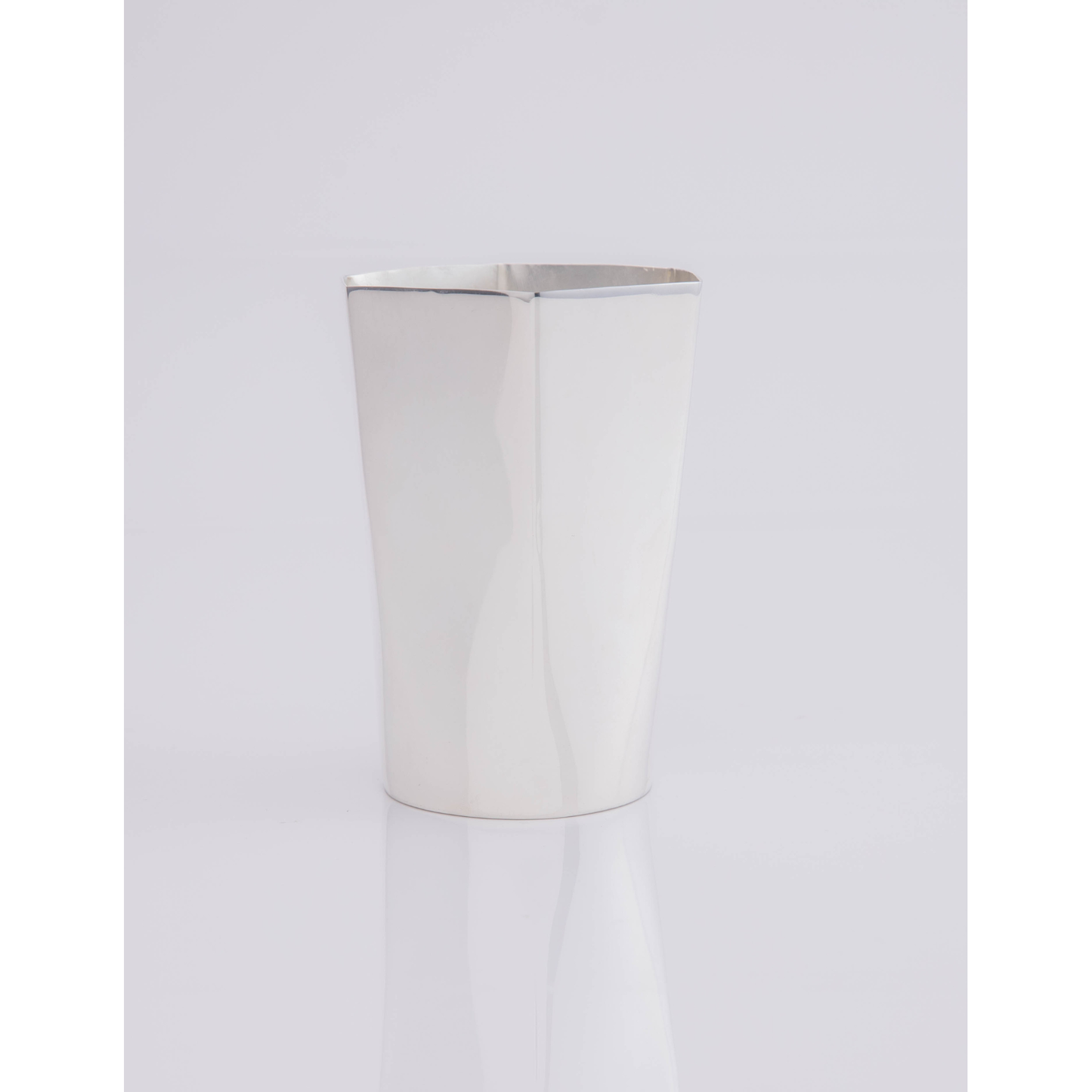 Hexagon Silver-Plated Tall Tumbler