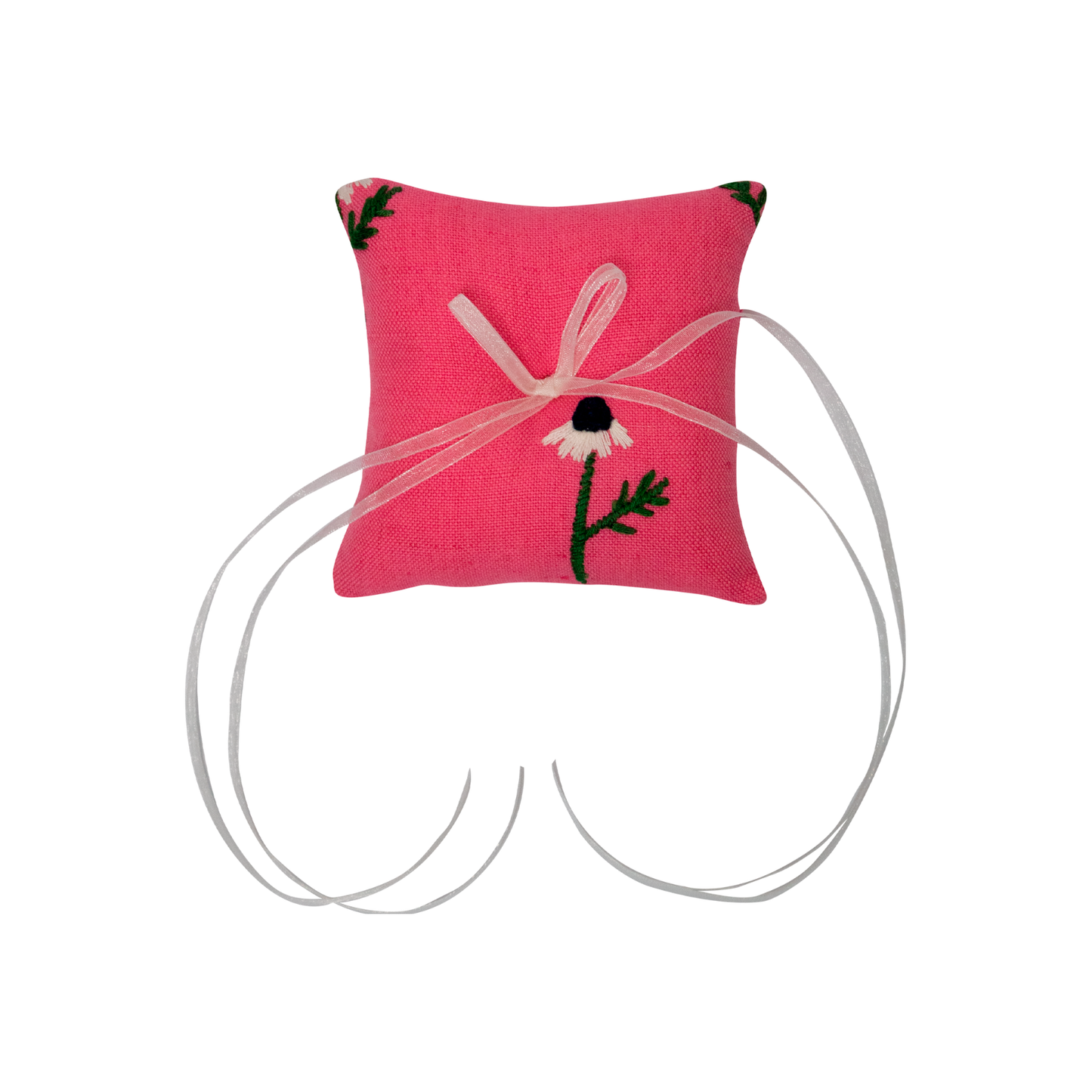 Manzanilla Pink Ring Pillow
