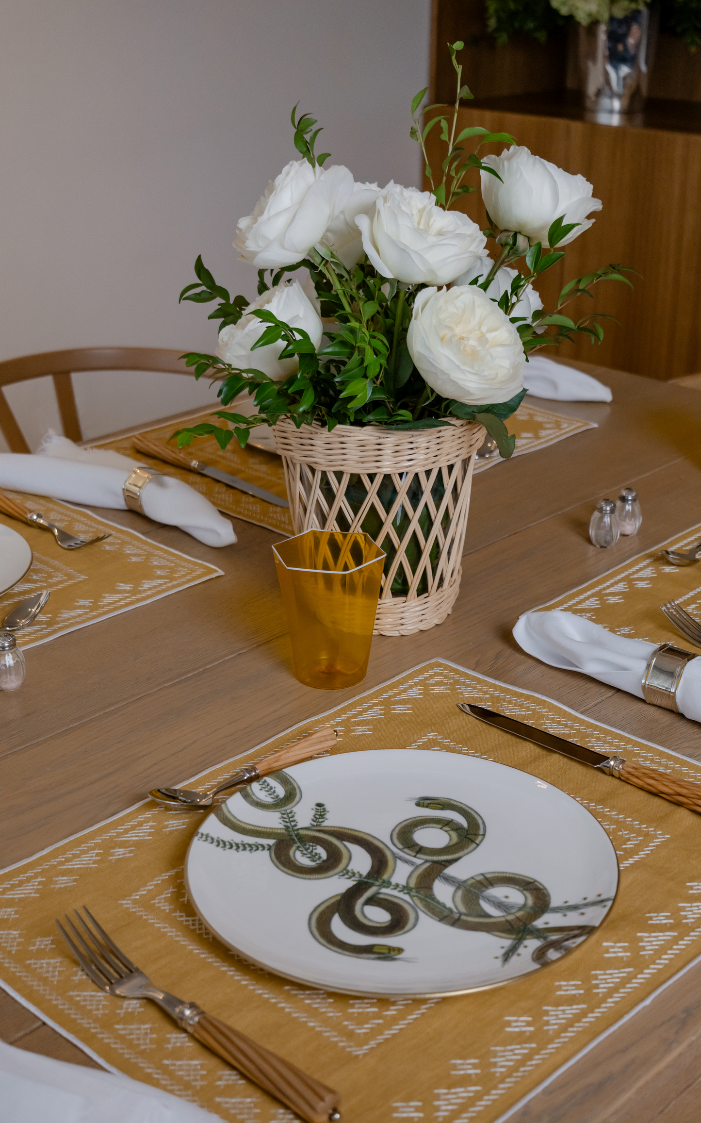 Pedralbes Placemats in Marigold – Set of 4