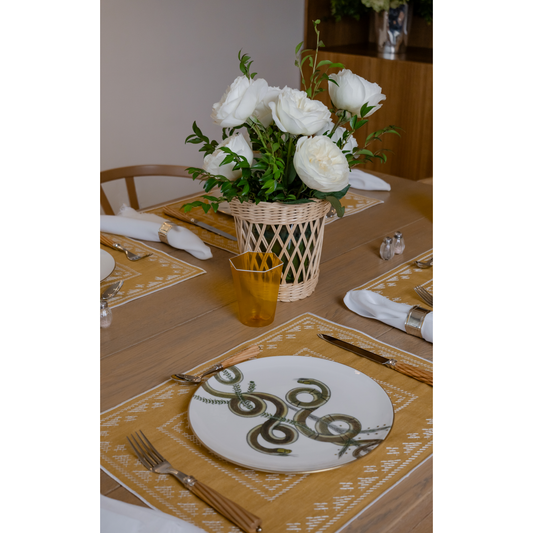 Pedralbes Placemats in Marigold – Set of 4