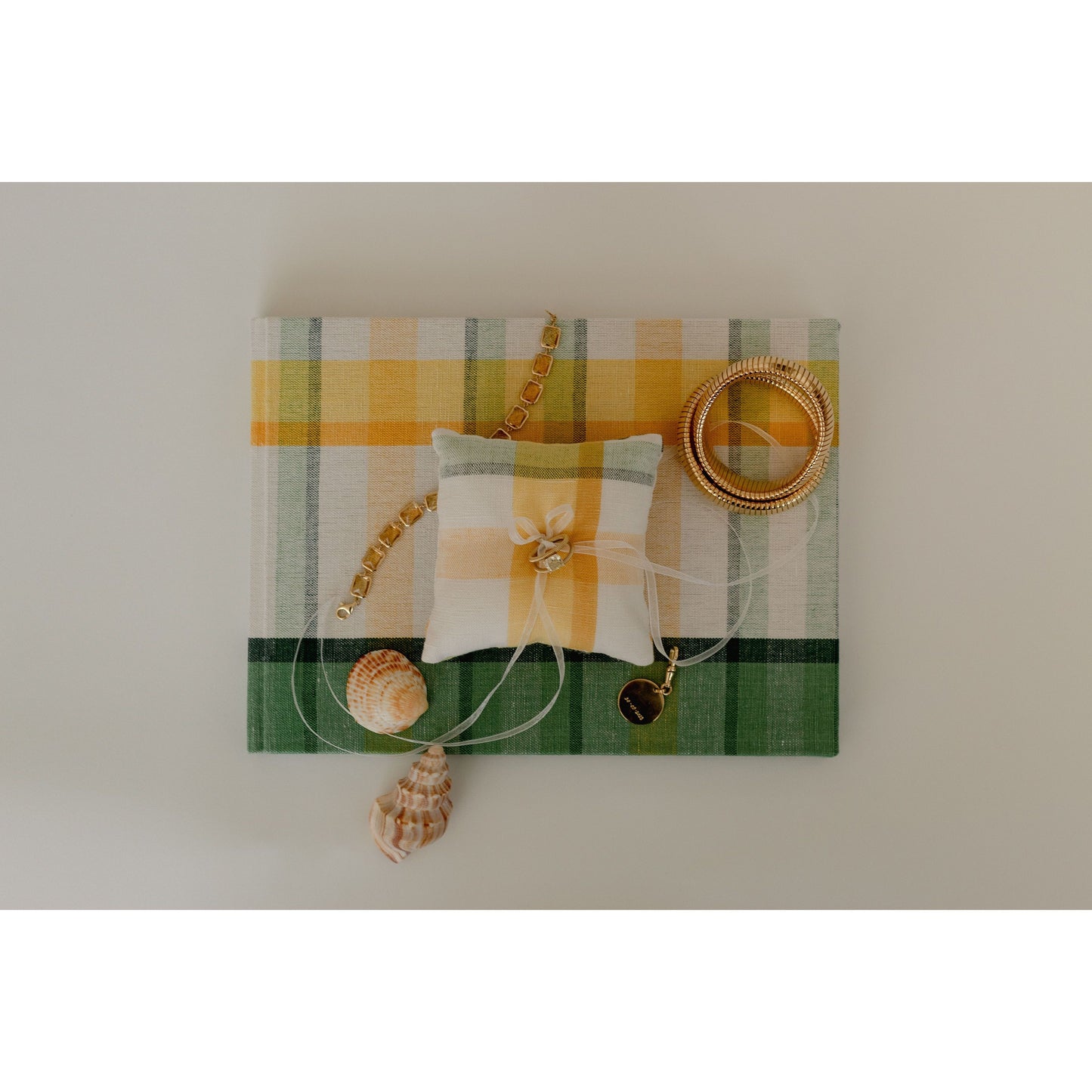 Plaid Ring Pillow