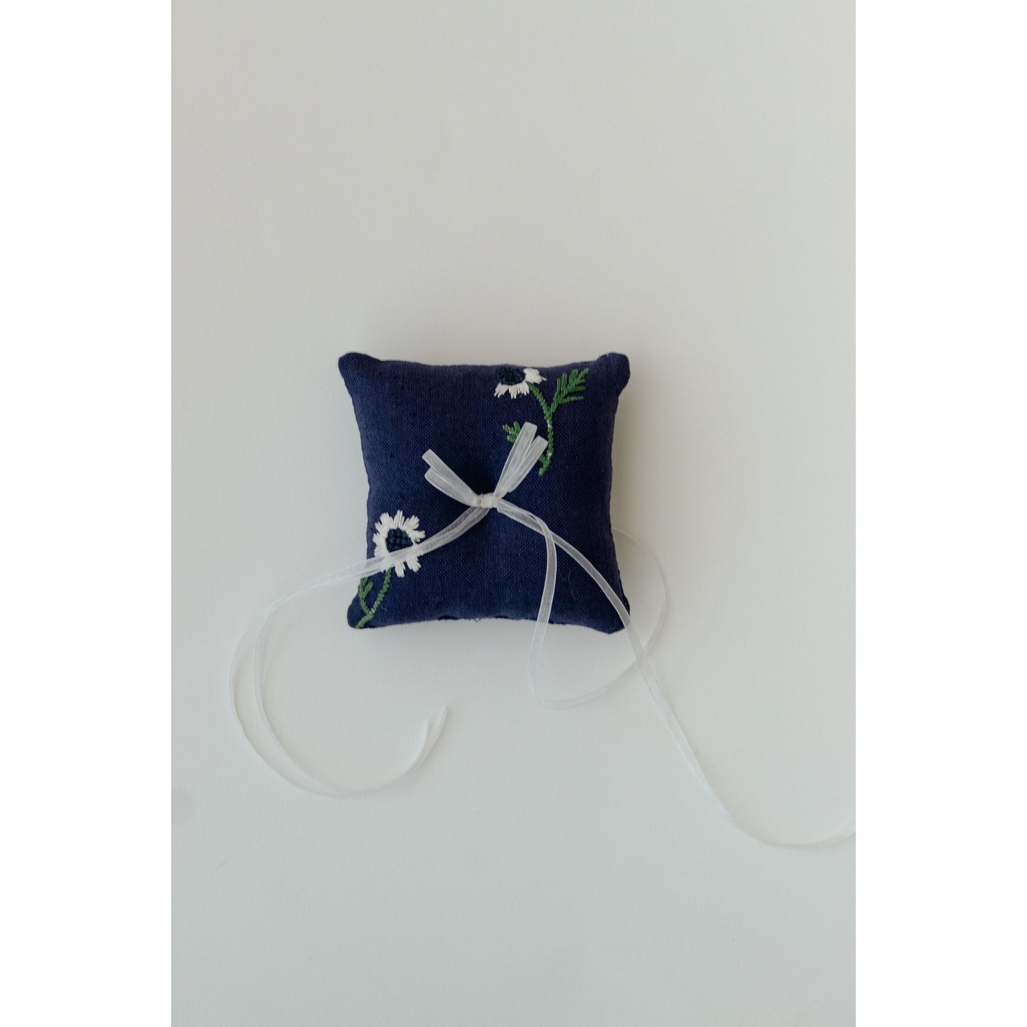 Manzanilla Navy Ring Pillow