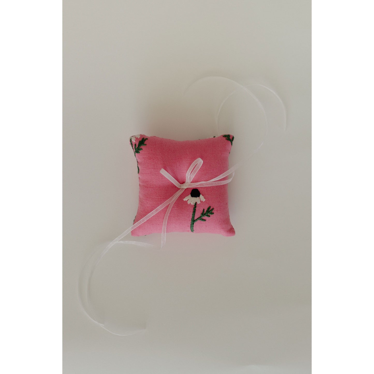 Manzanilla Pink Ring Pillow