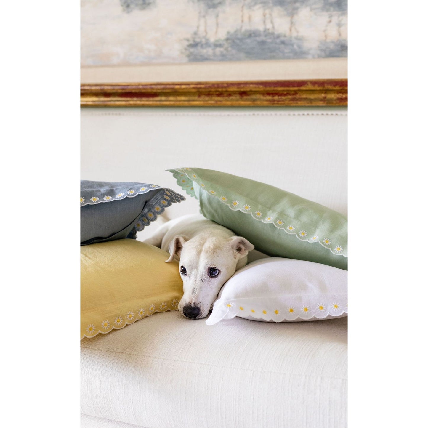 Daisy Boudoir Sham in Blue