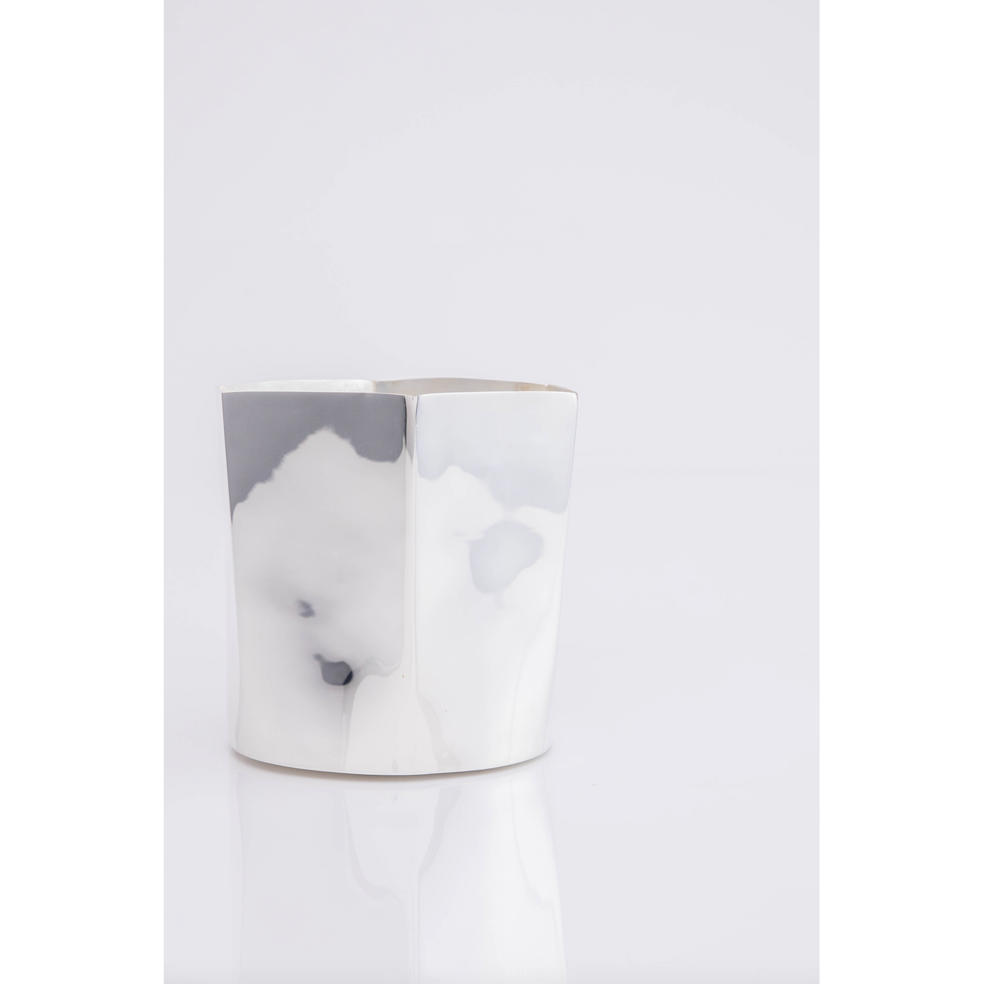 Hexagon Silver-Plated Ice Bucket