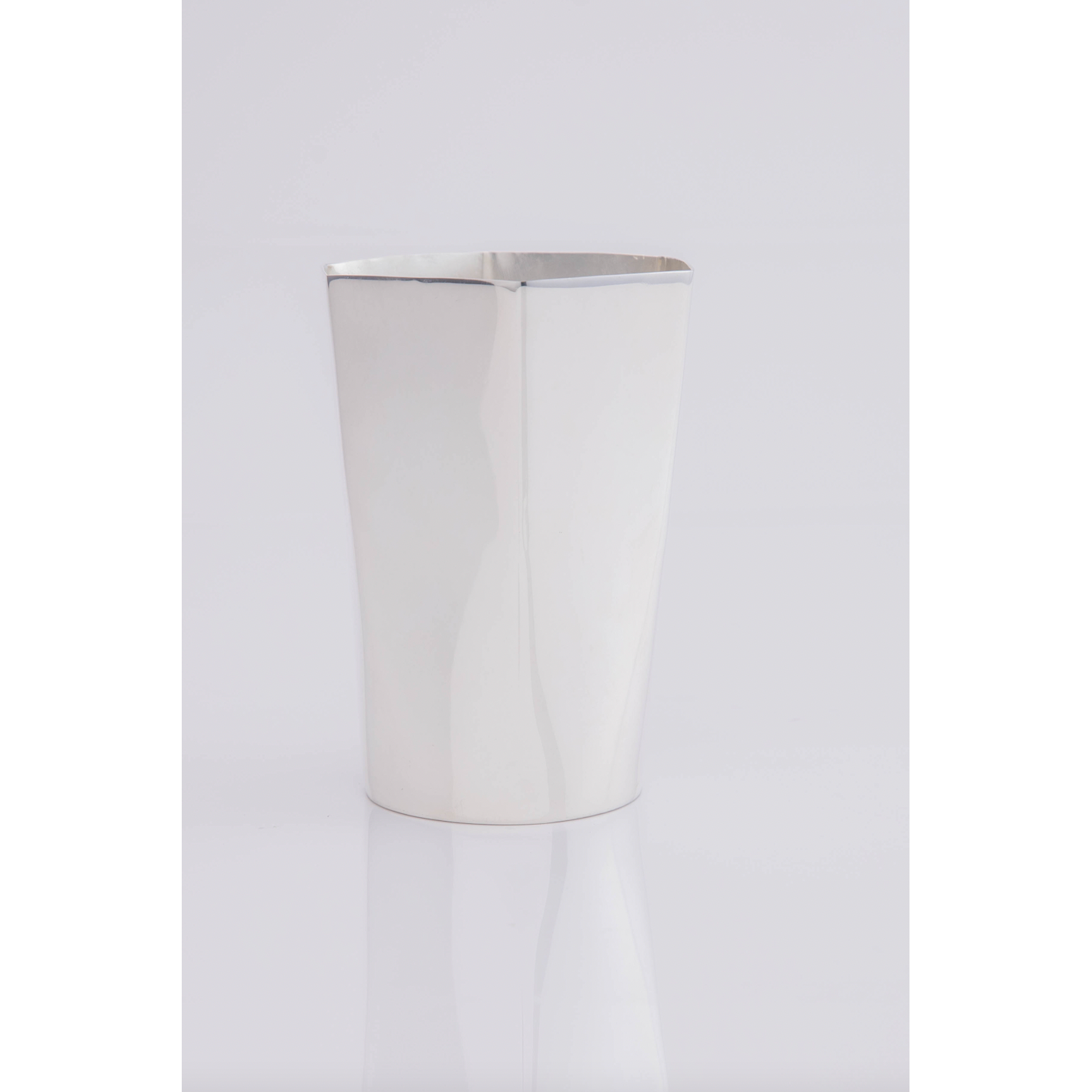 Hexagon Silver-Plated Tall Tumbler