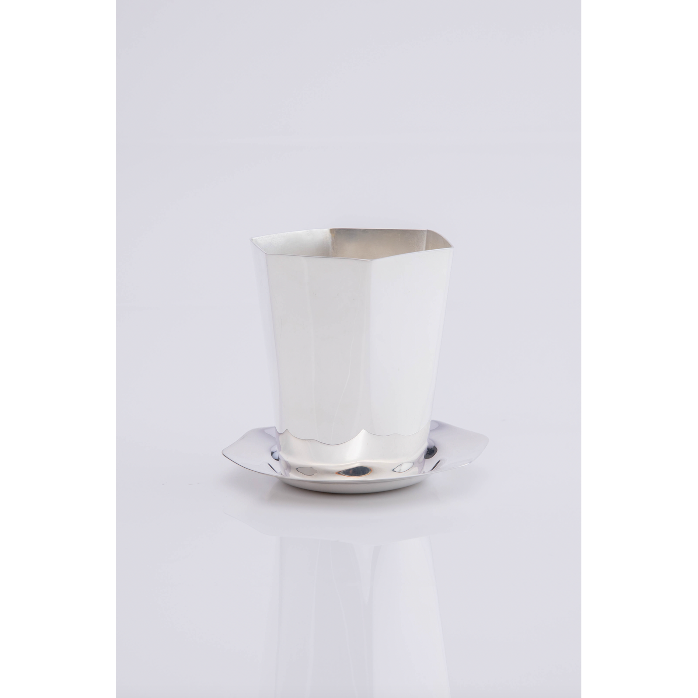 Hexagon Silver-Plated Small Tumbler
