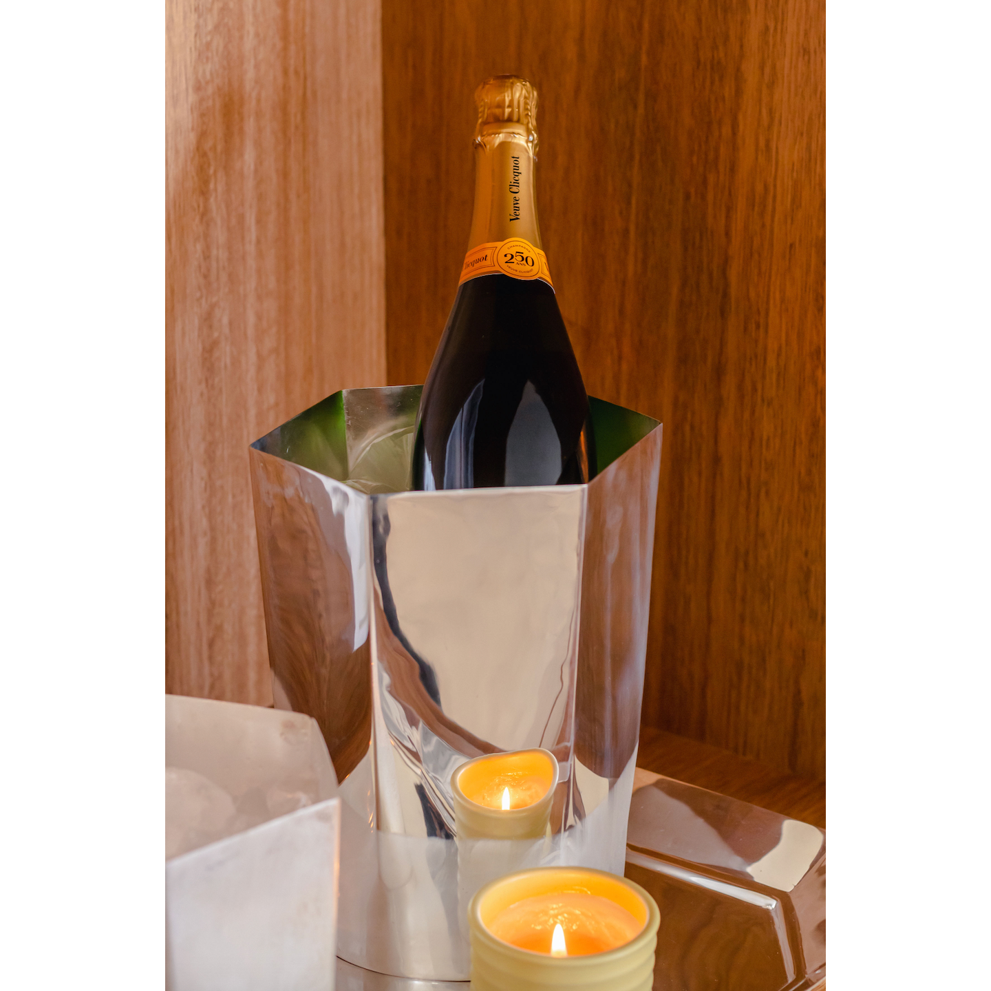 Hexagon Silver-Plated Champagne Bucket
