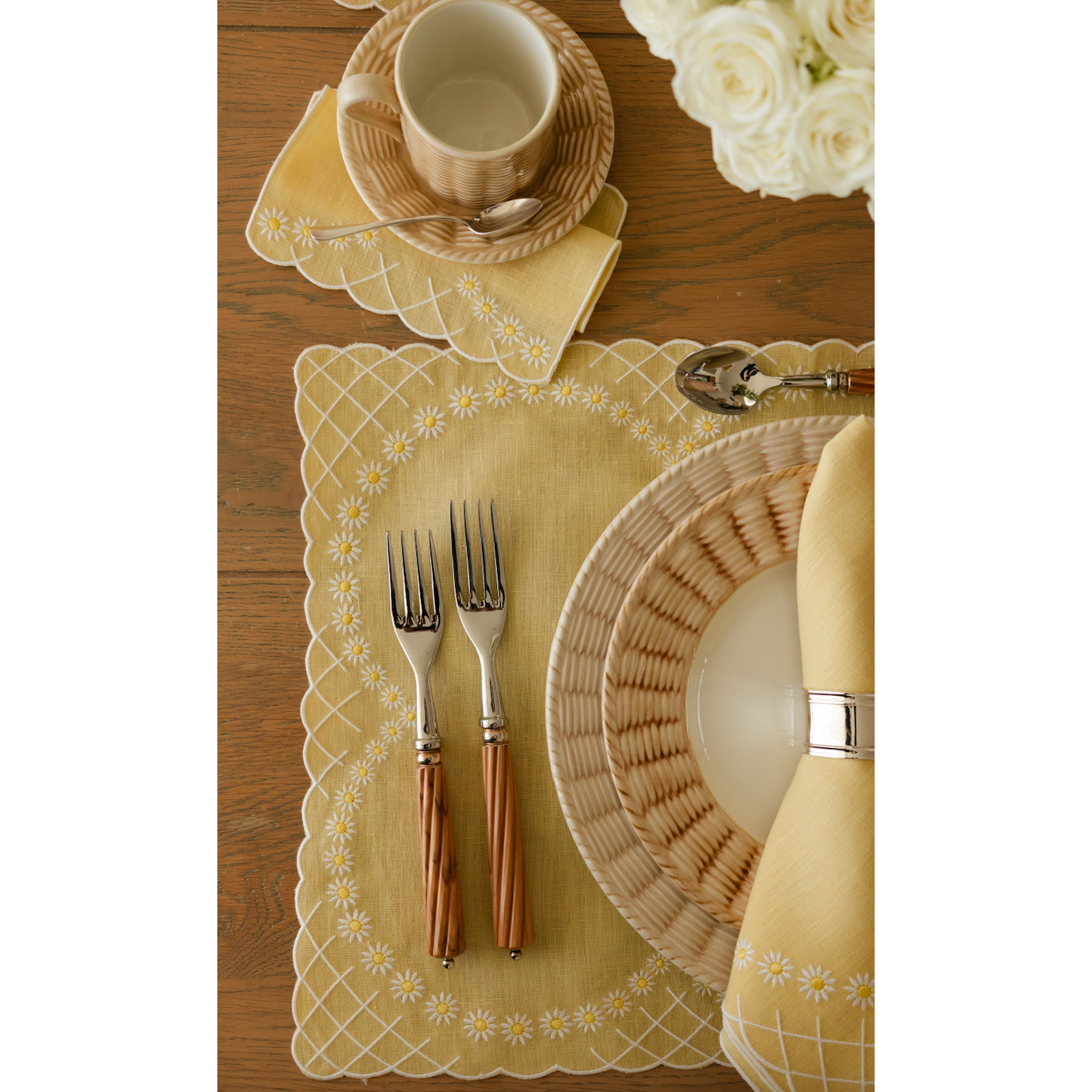 Daisy Placemat in Yellow