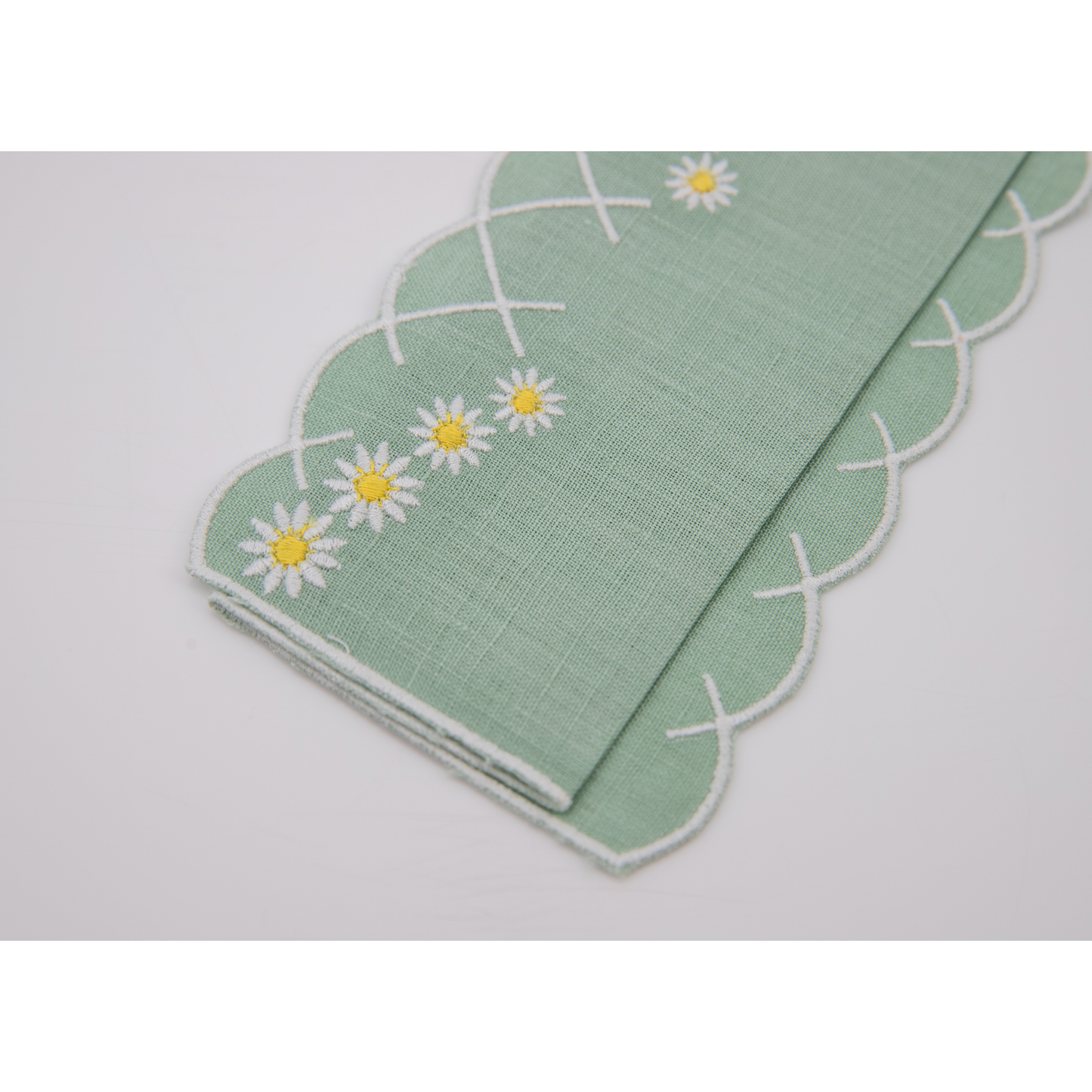 Daisy Aperitivo Napkin in Celadon, Set of 4