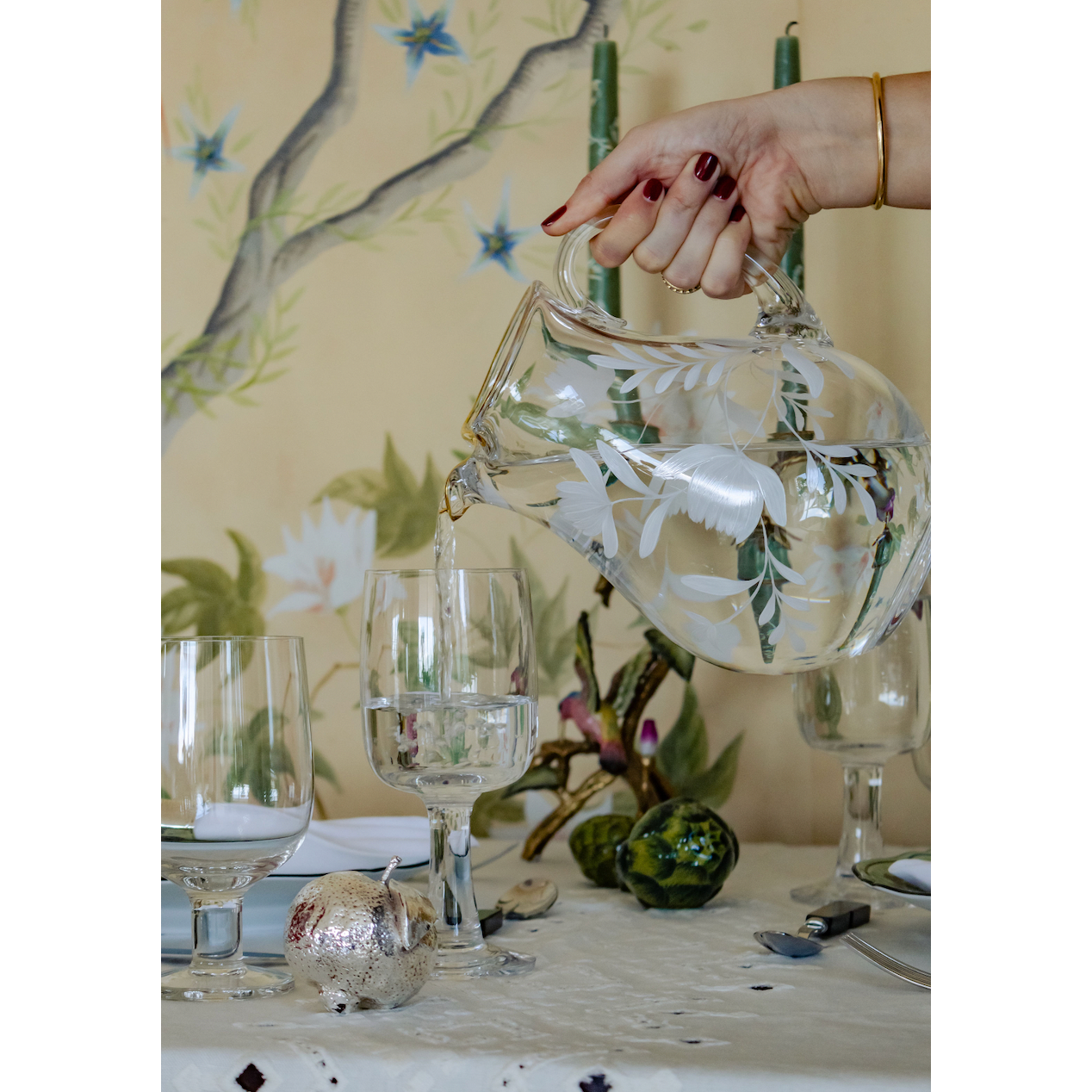 Cosmo Hand-painted Pitcher