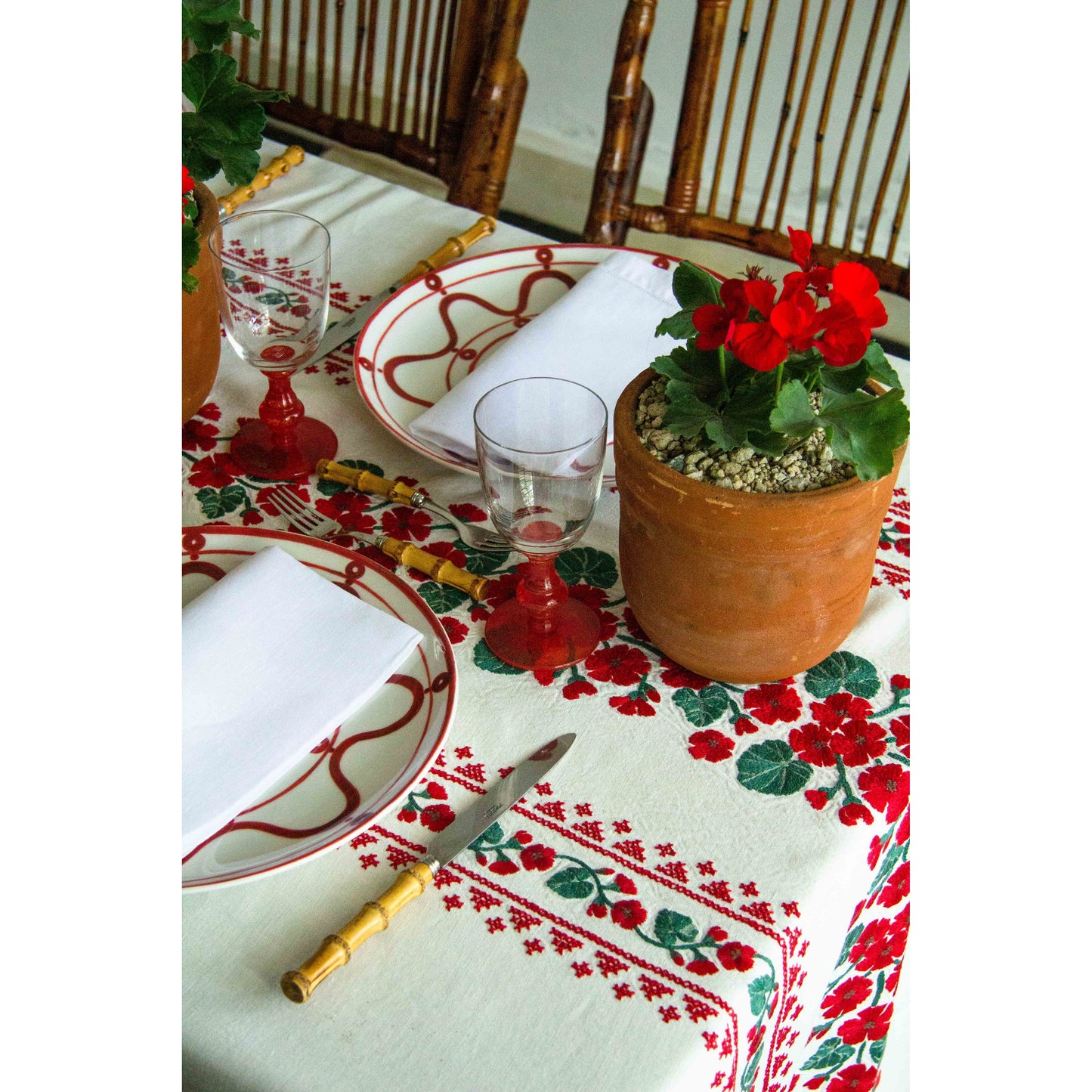 Geranio Rectangular Tablecloth