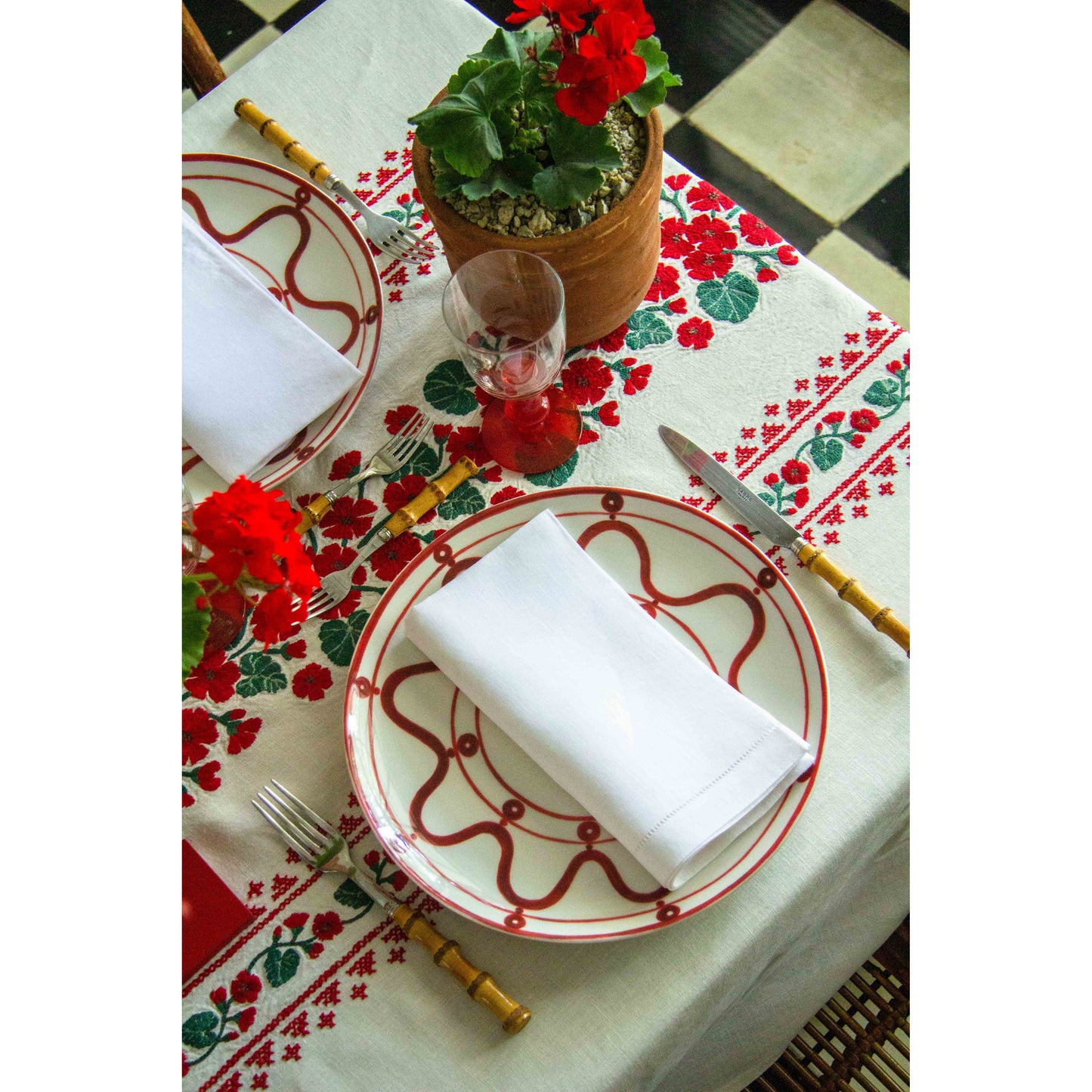 Geranio Rectangular Tablecloth