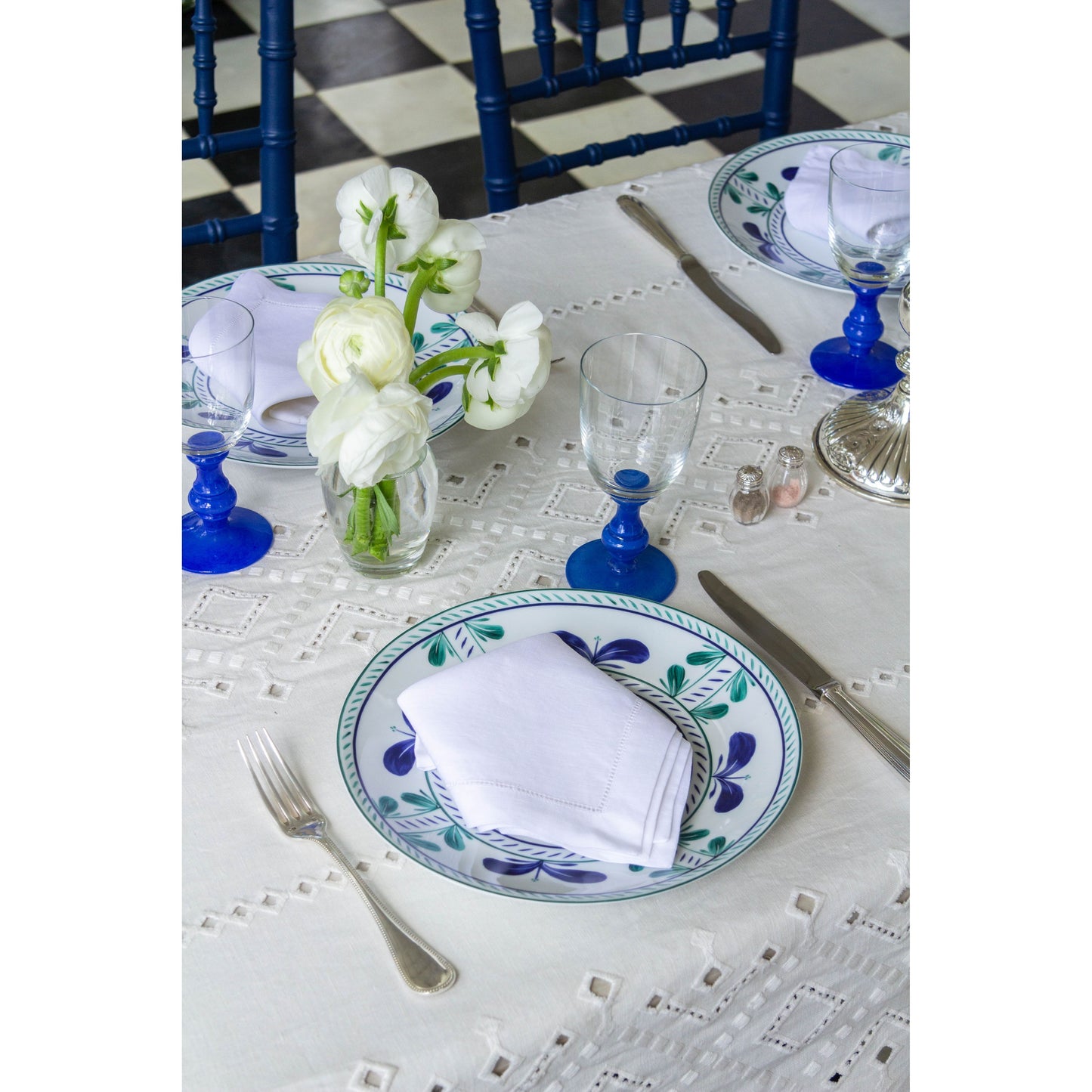 Ojete White Rectangular Tablecloth