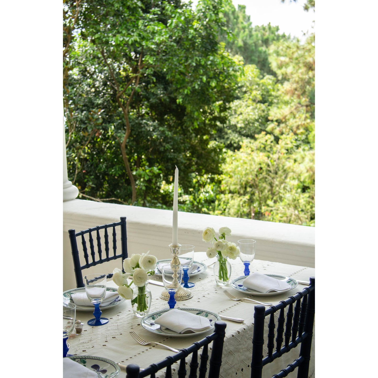 Ojete White Rectangular Tablecloth