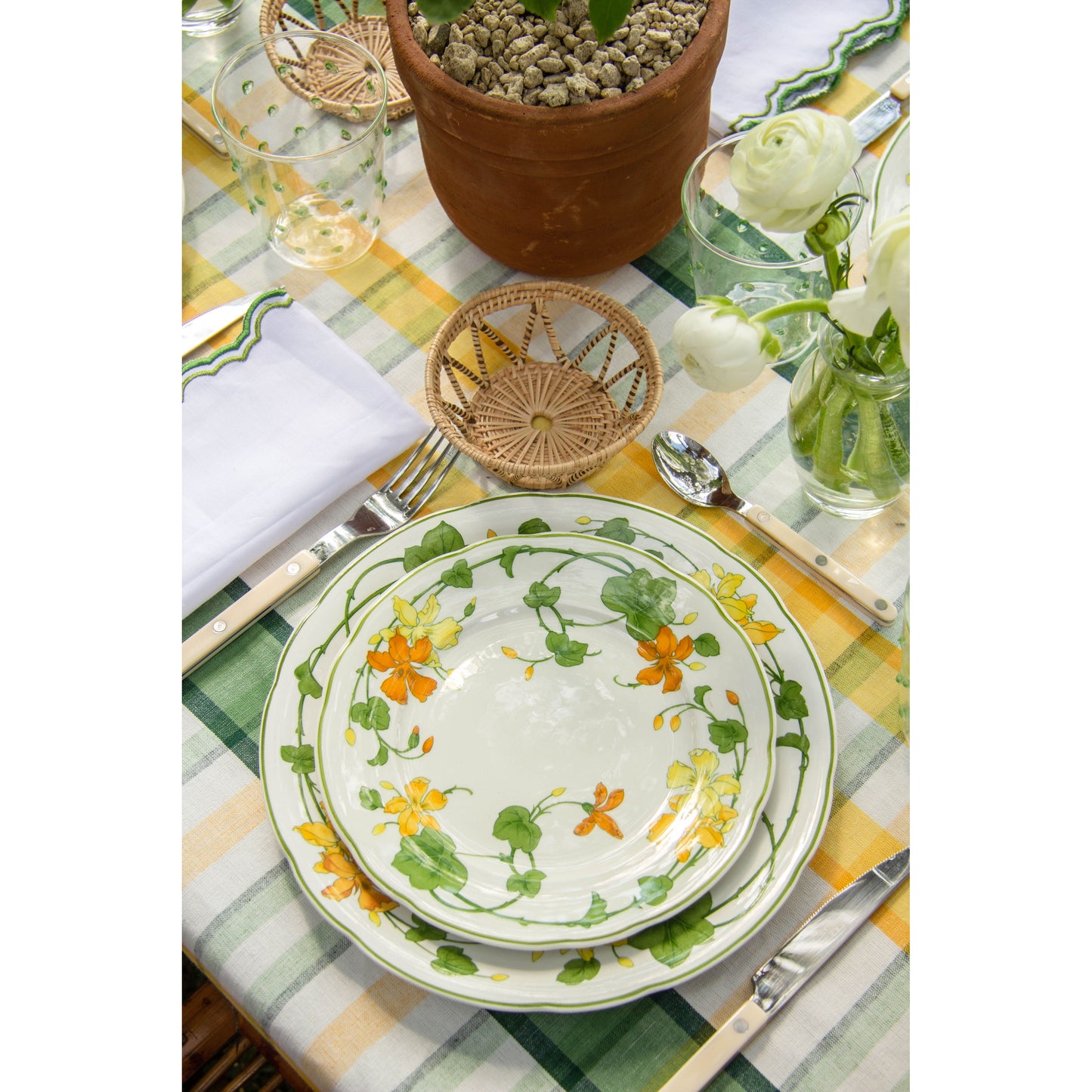 Multicolor Plaid Rectangular Tablecloth