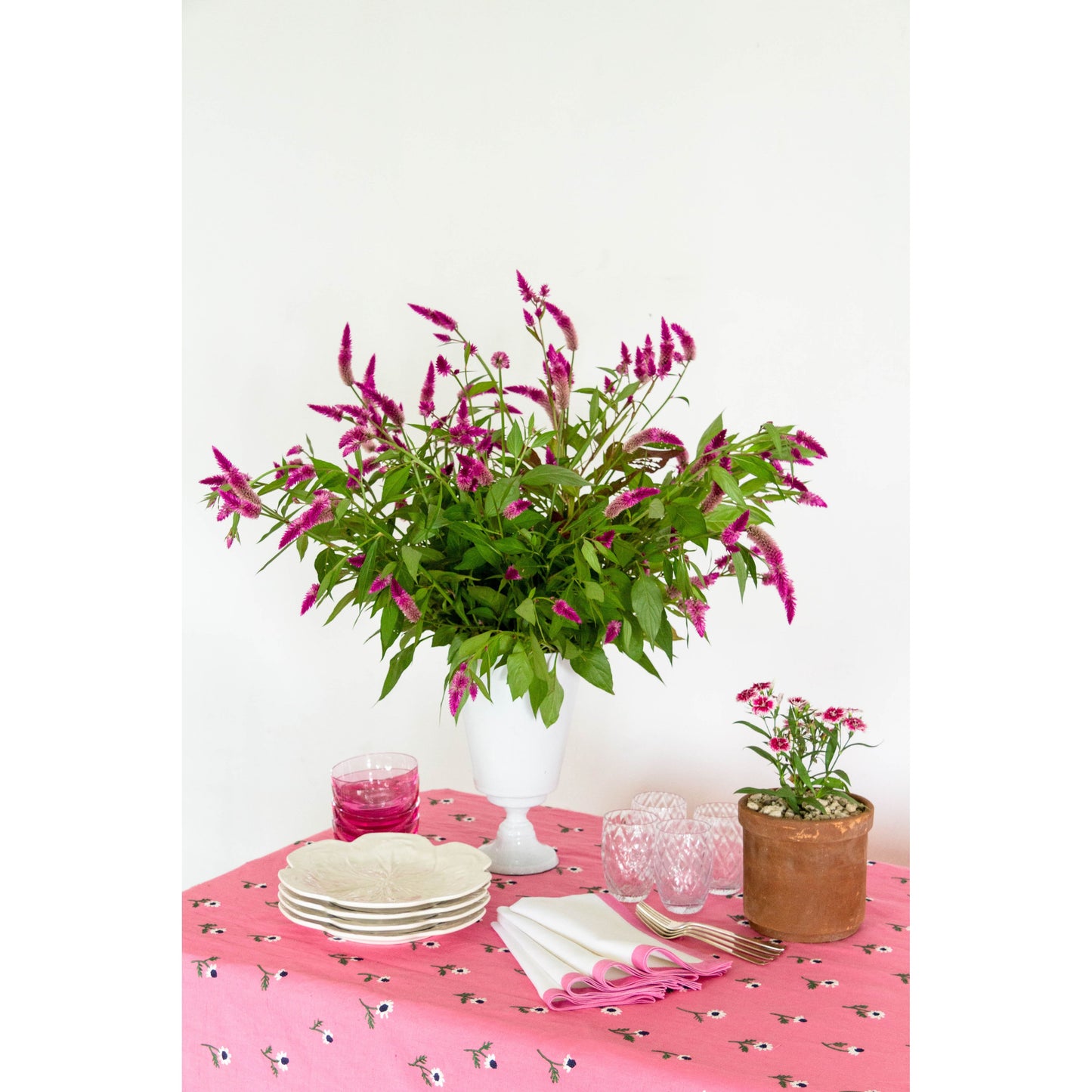 Manzanilla Bougainvillea Rectangular Tablecloth