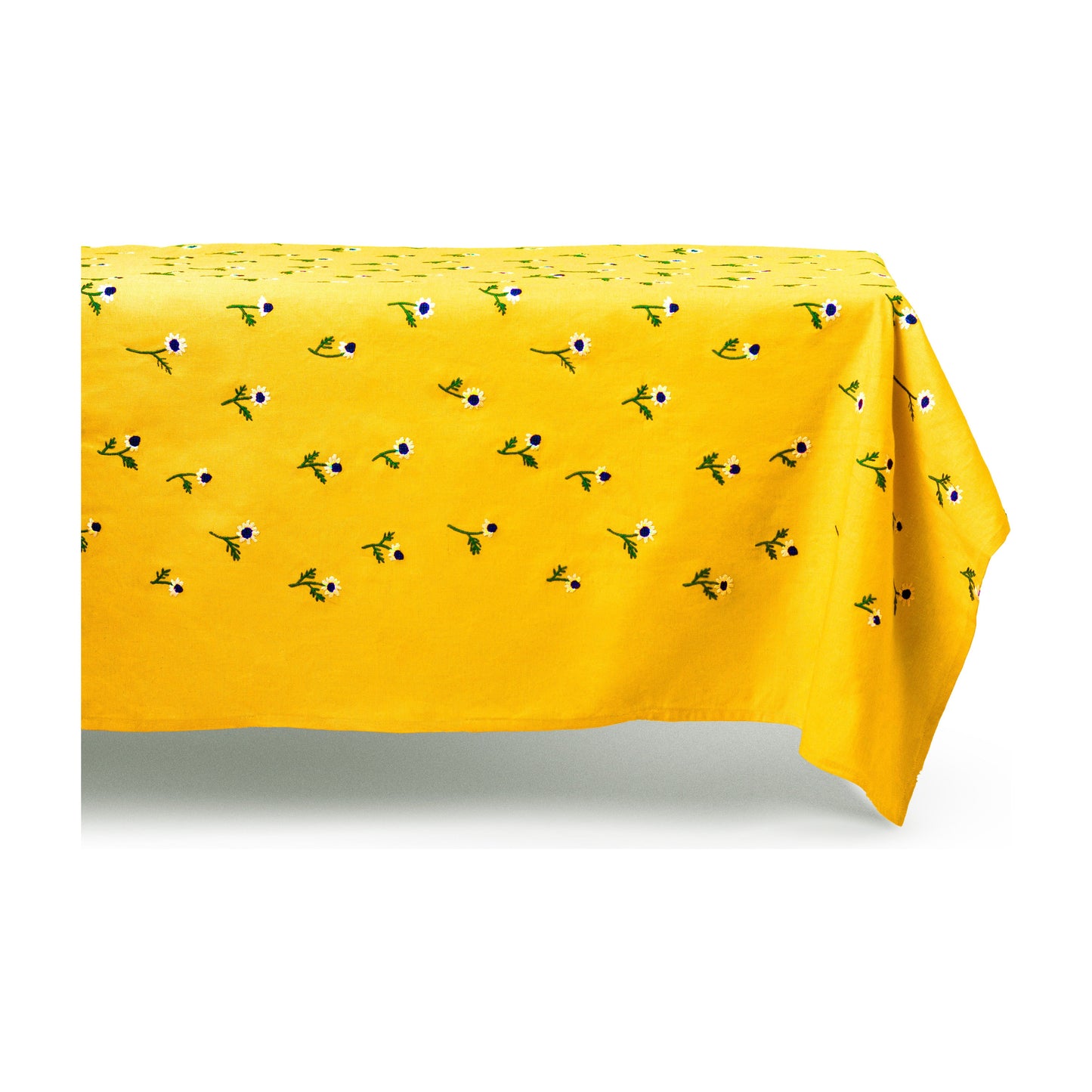 Manzanilla Mustard Rectangular Tablecloth