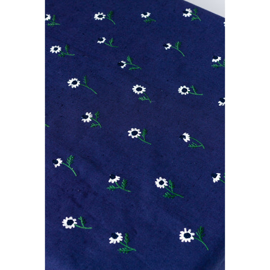Manzanilla Navy Rectangular Tablecloth