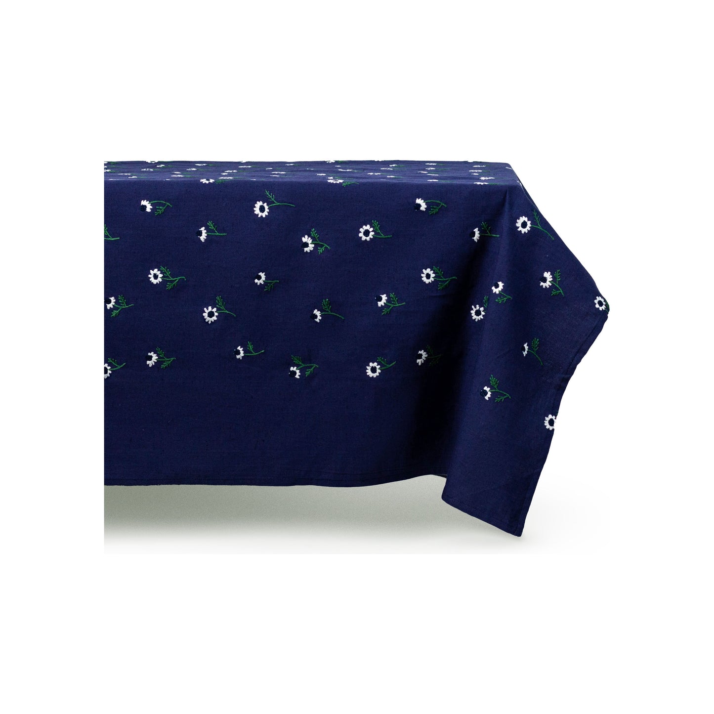 Manzanilla Navy Rectangular Tablecloth