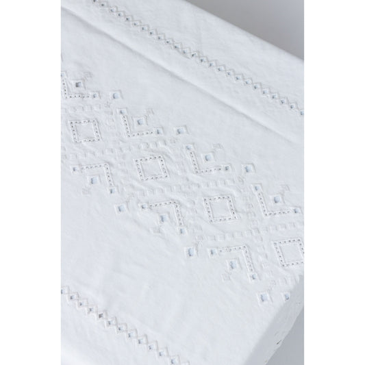 Ojete White Rectangular Tablecloth