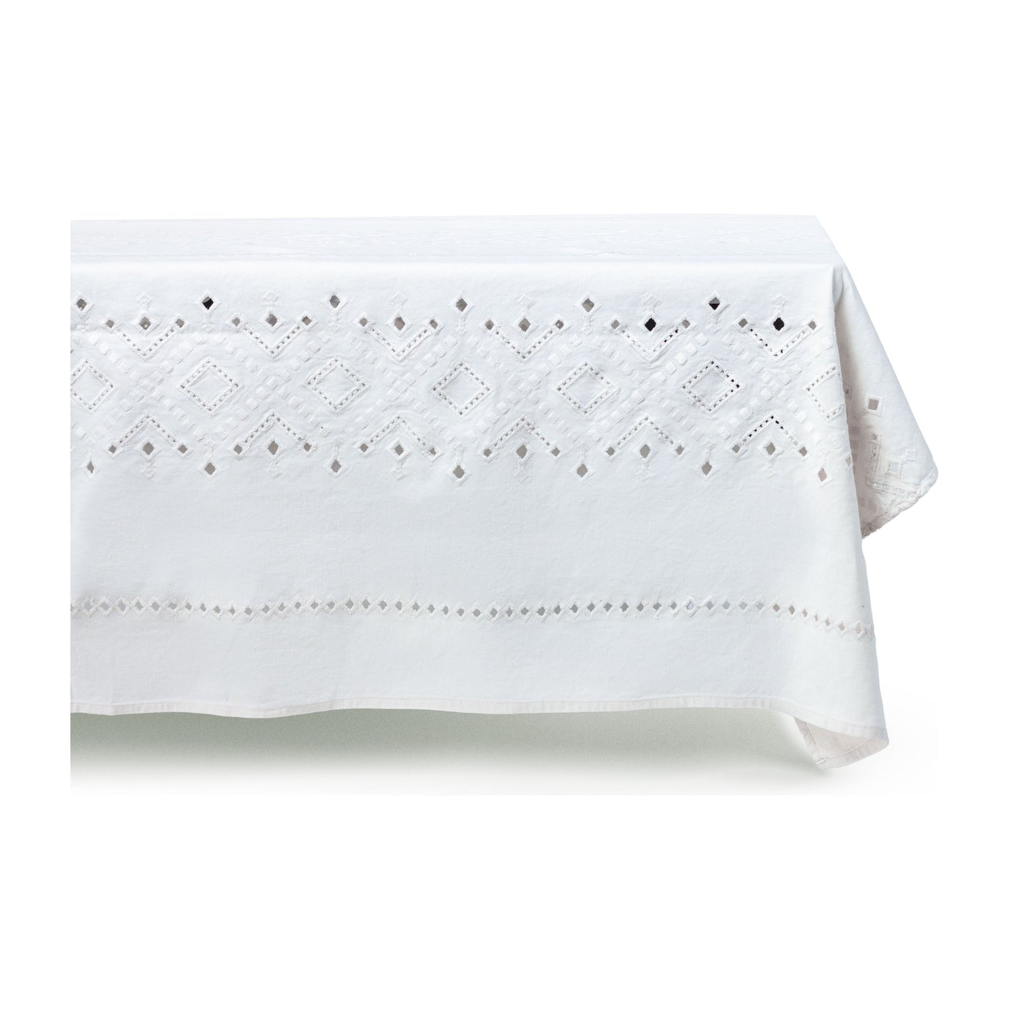 Ojete White Rectangular Tablecloth