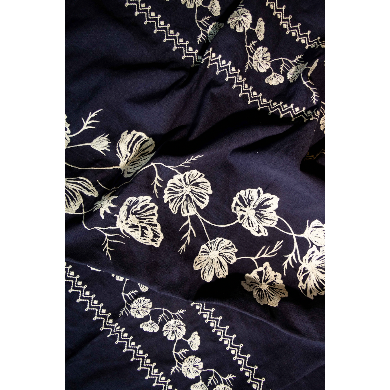 Cosmo Embroidery in Navy