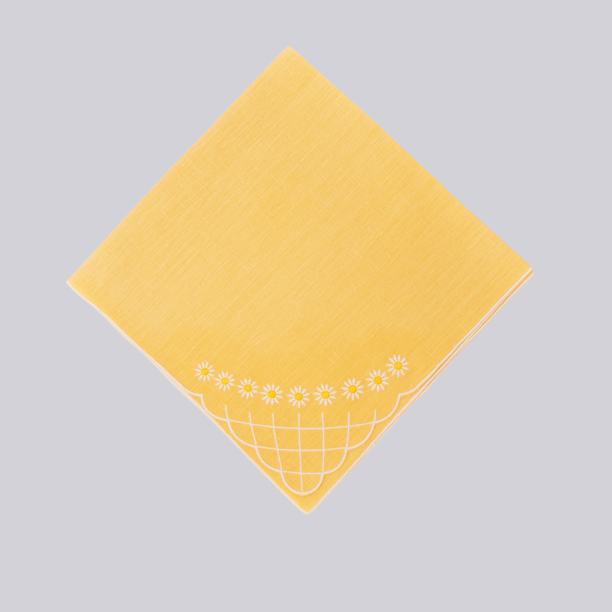Daisy Dinner Napkin in Yellow