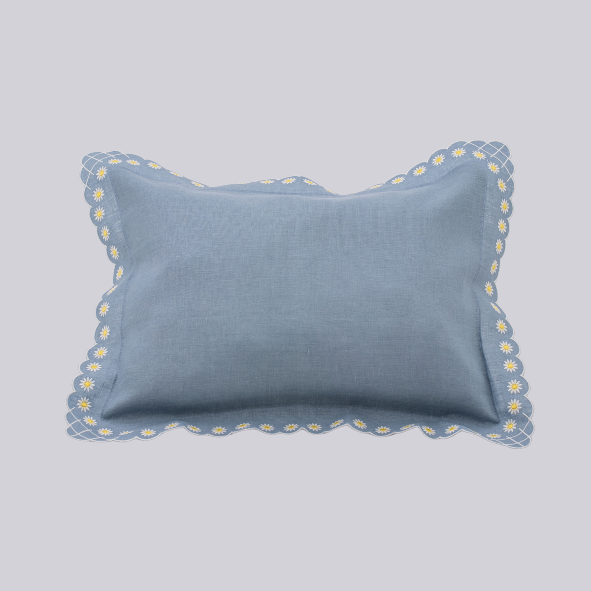 Daisy Boudoir Sham in Blue