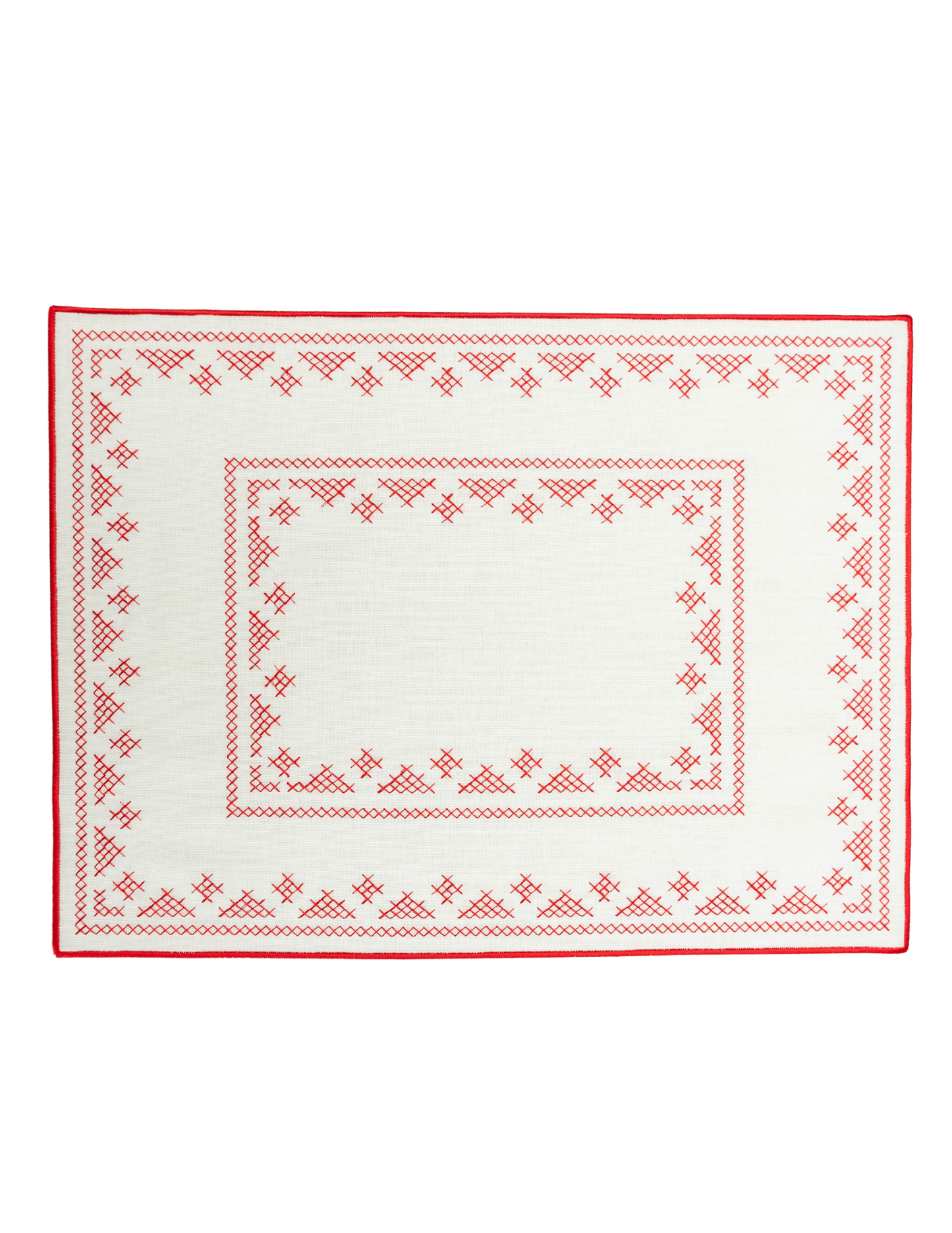 Pedralbes Placemat in Cherry Red