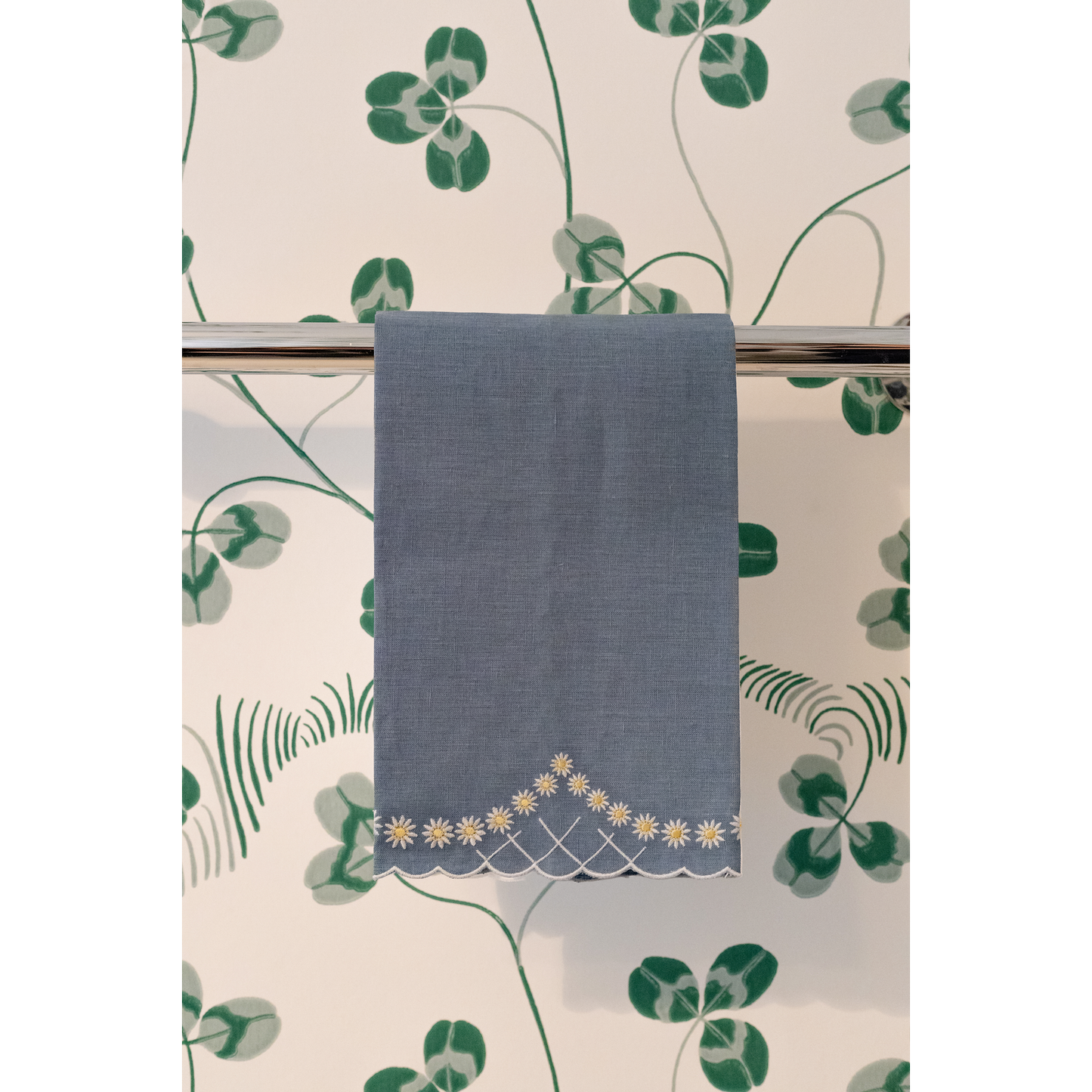 Daisy Guest Towel in Blue