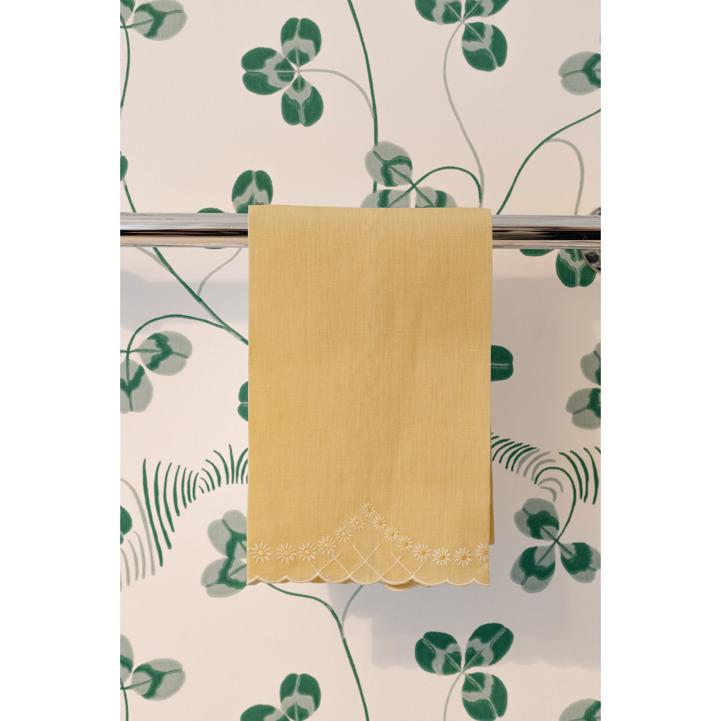 Daisy Guest Towel in Yellow