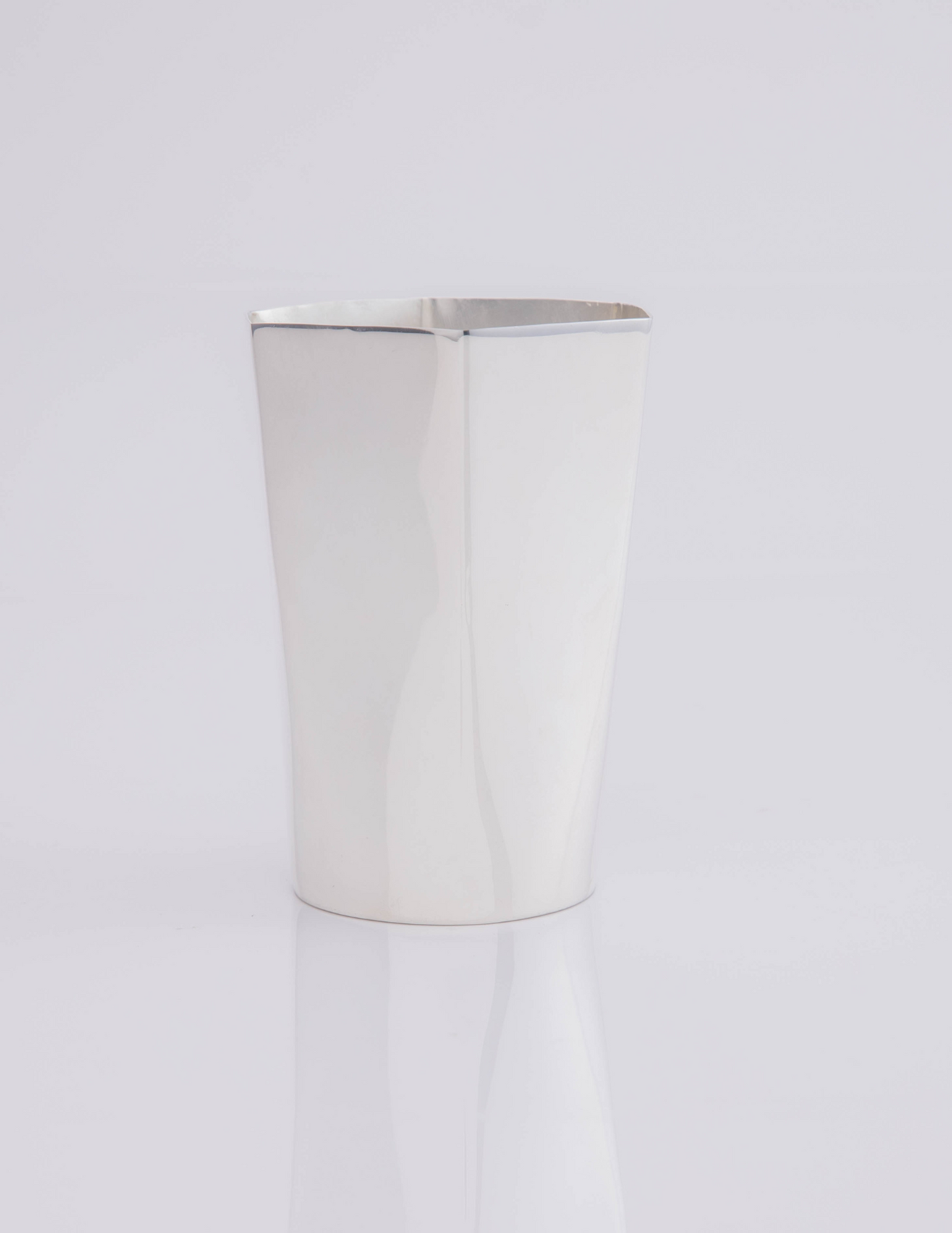 Hexagon Silver-Plated Tall Tumbler