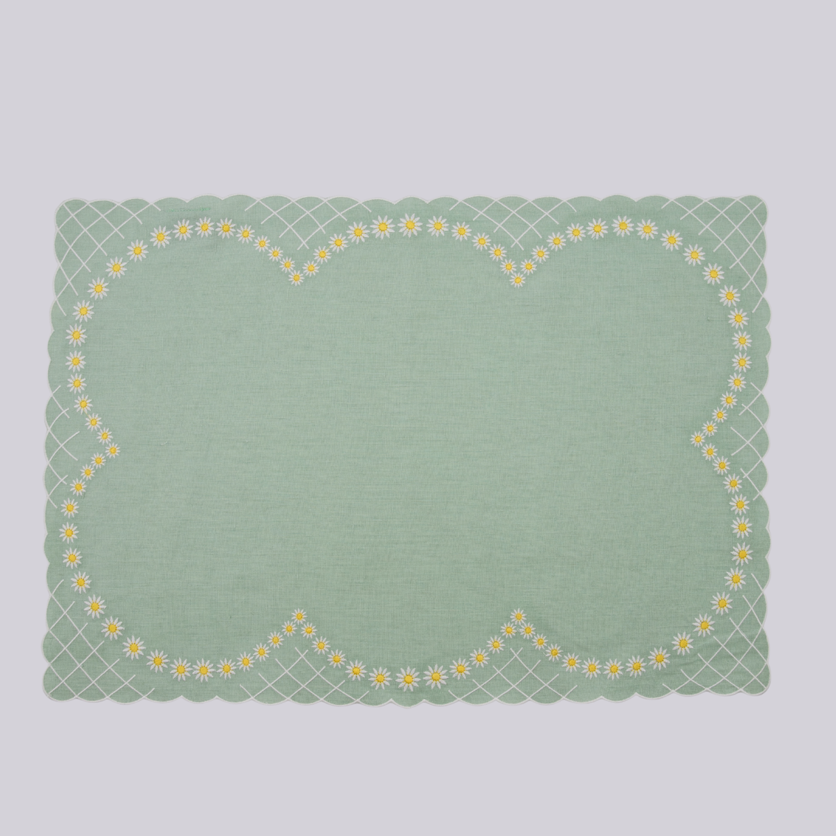 Daisy Placemat in Celadon