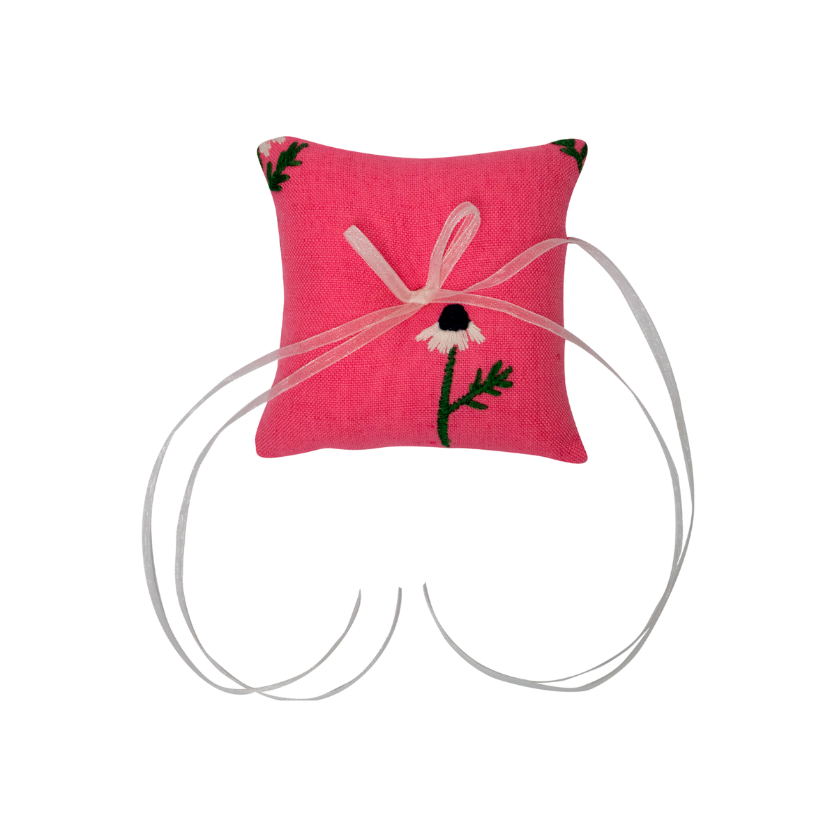 Manzanilla Pink Ring Pillow