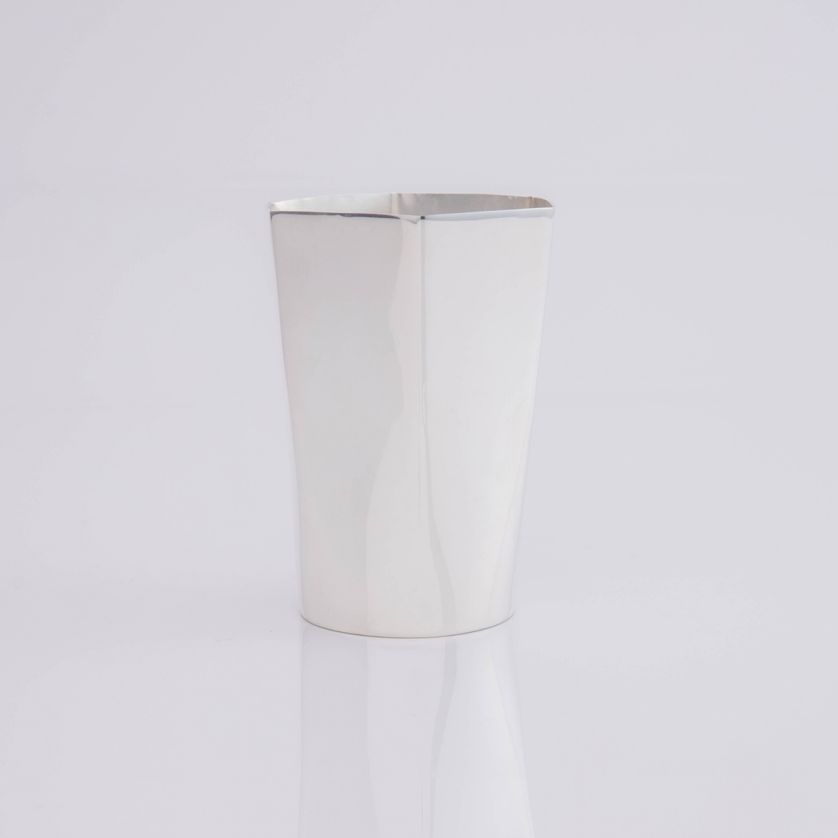 Hexagon Silver-Plated Tall Tumbler