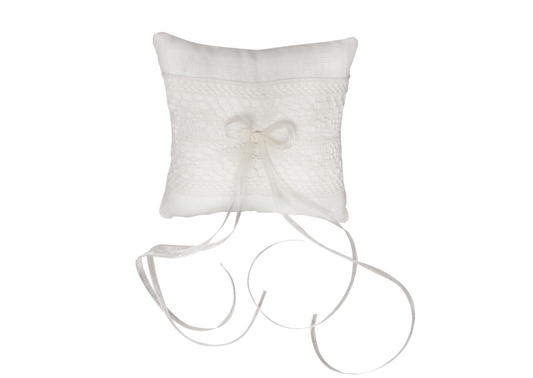 Ivory Lace Ring Pillow