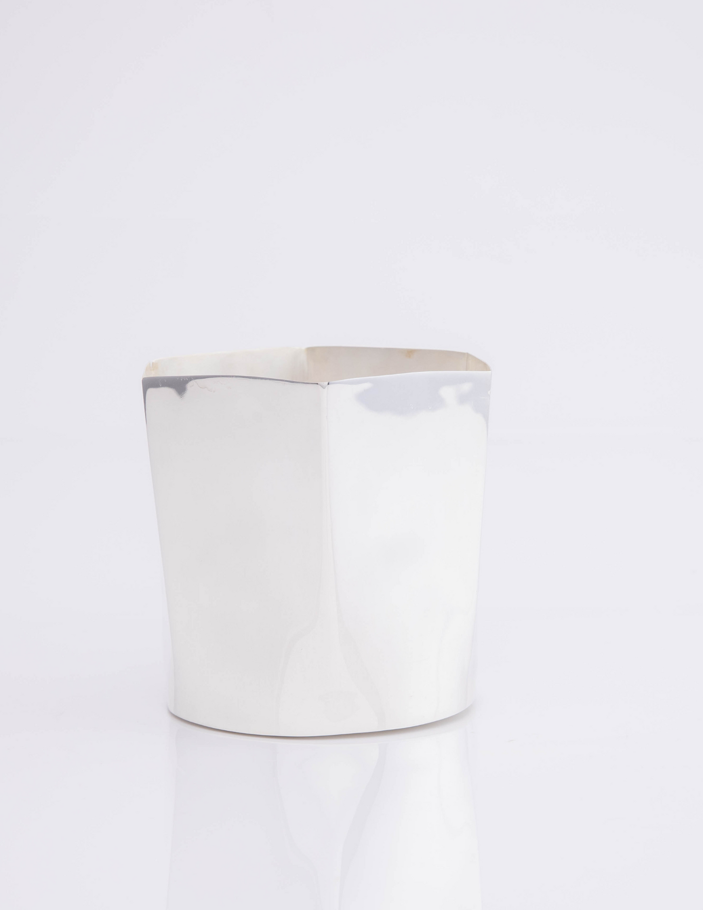 Hexagon Silver-Plated Ice Bucket