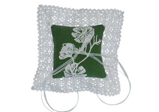 Cosmo Lace Pillow in Olive
