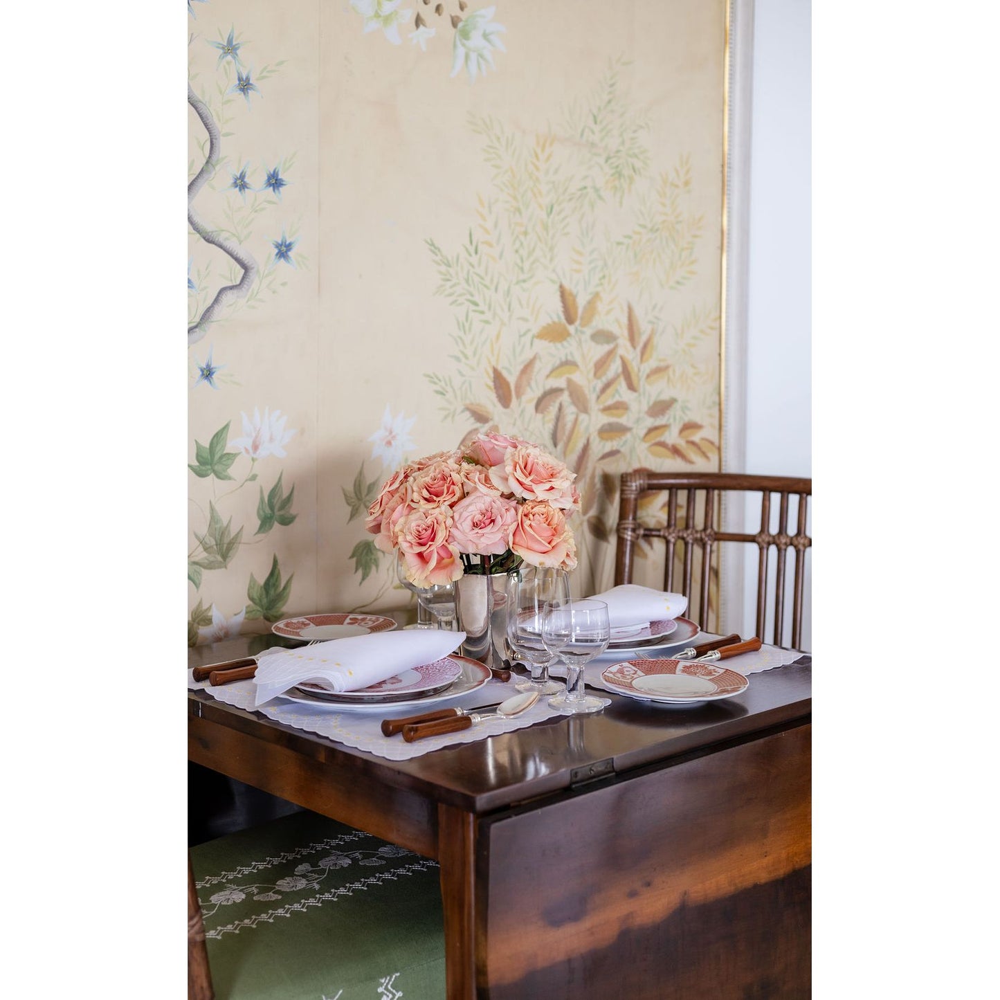 Daisy Placemat in White