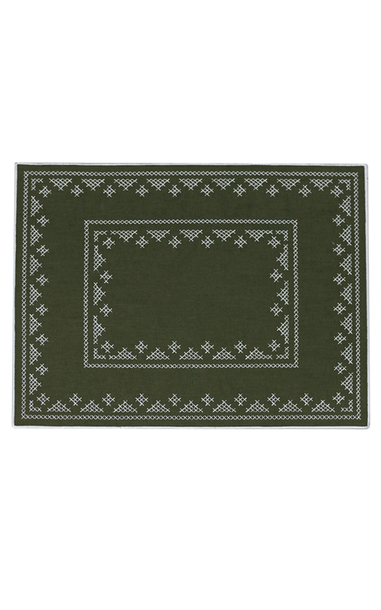 Pedralbes Placemats in Olive – Set of 4