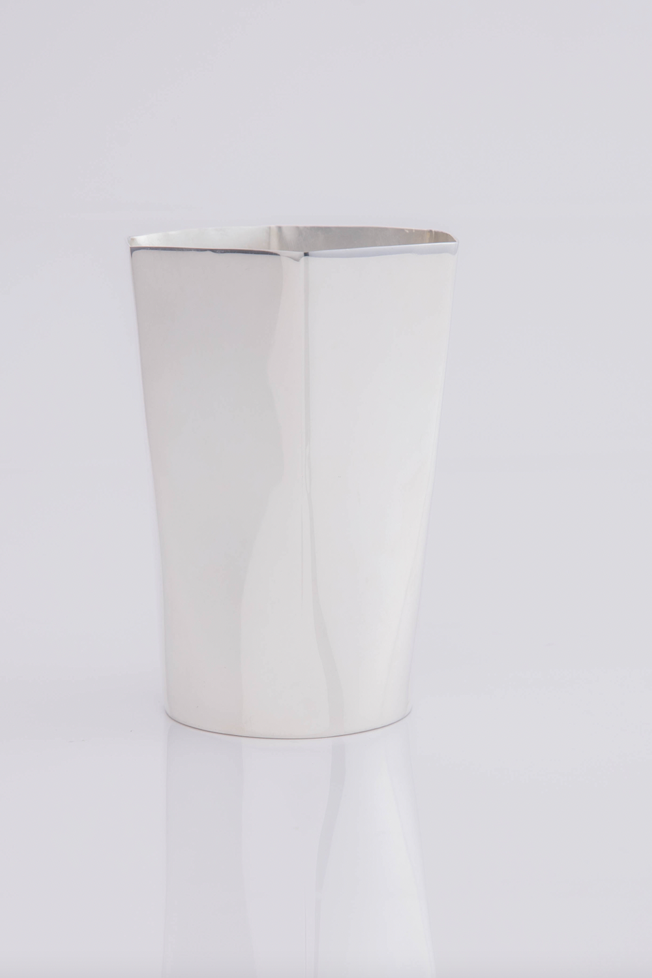 Hexagon Silver-Plated Tall Tumbler