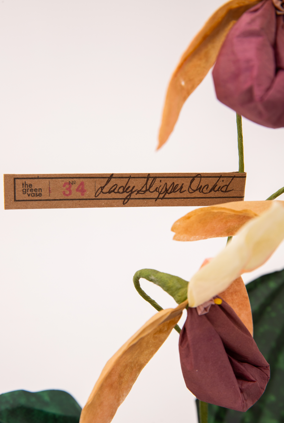 Paper Lady Slipper in Chocolate by The Green Vase