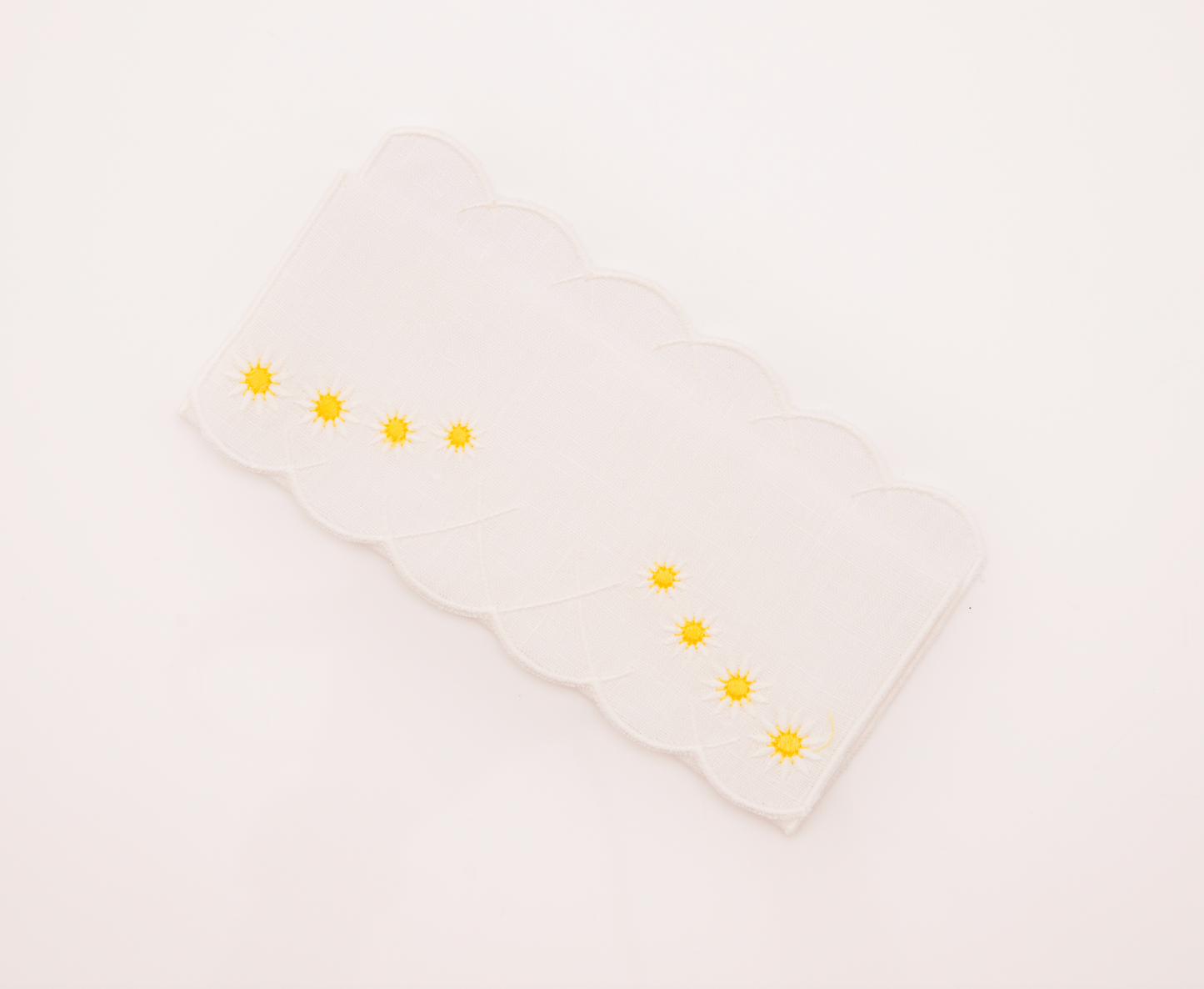 Daisy Aperitivo Cocktail Napkin in White, Set of 4