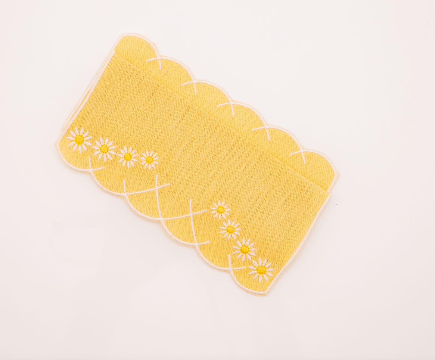 Daisy Aperitivo Cocktail Napkin in Yellow, Set of 4