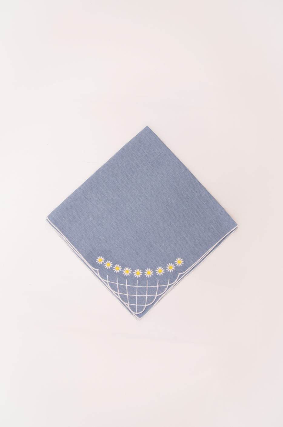 Daisy Dinner Napkin in Blue