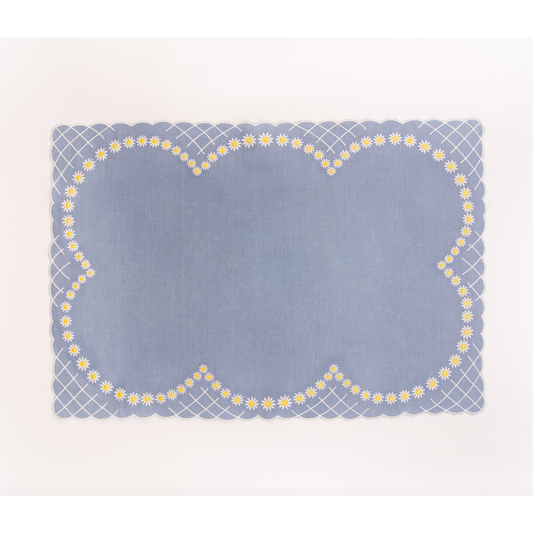 Daisy Placemat in Blue